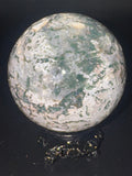 Druzy Moss Agate Sphere