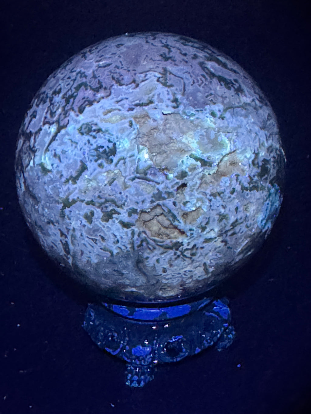 Druzy Moss Agate Sphere