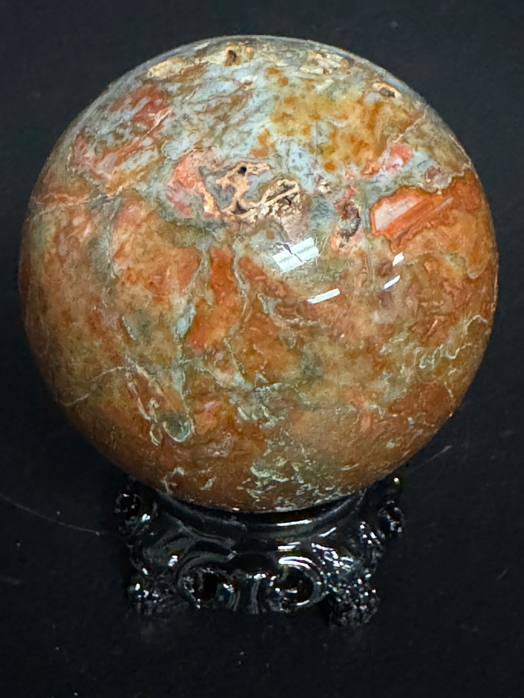 Sunstone w/ Apatite Sphere