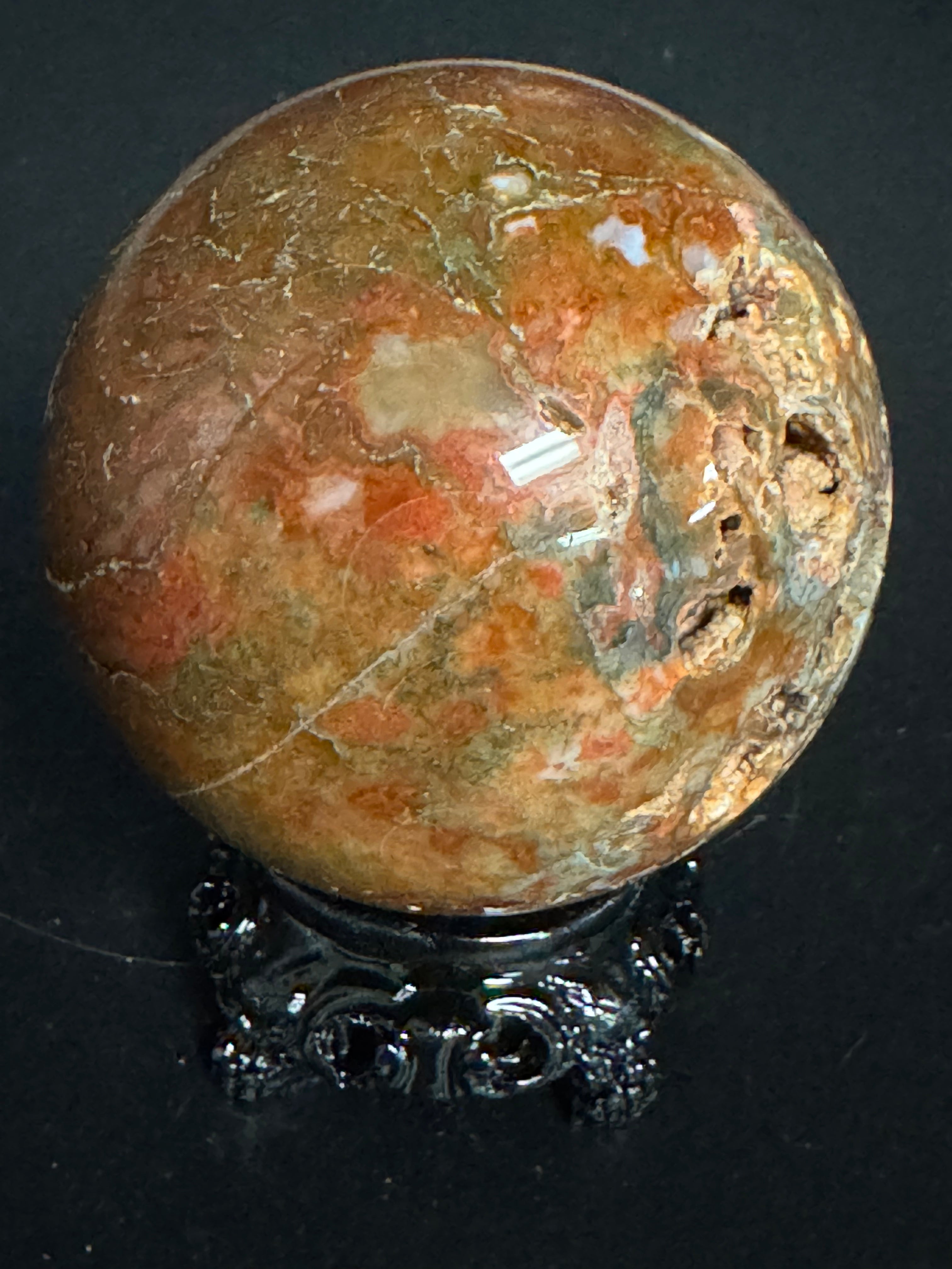 Sunstone w/ Apatite Sphere