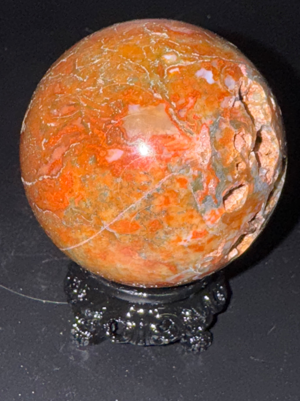 Sunstone w/ Apatite Sphere