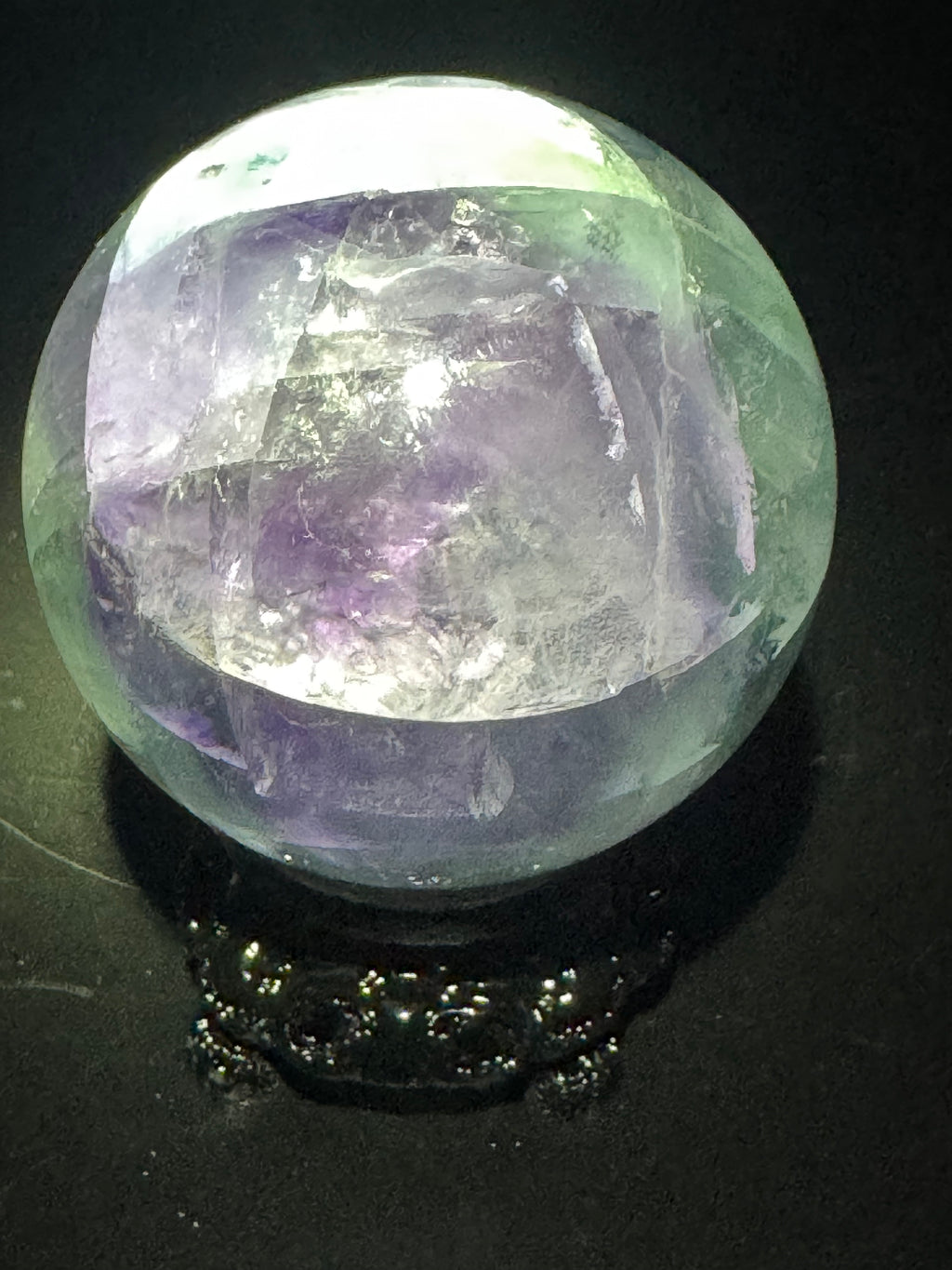 Banded Rainbow Flourite Sphere