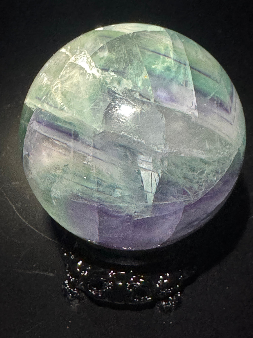 Banded Rainbow Flourite Sphere