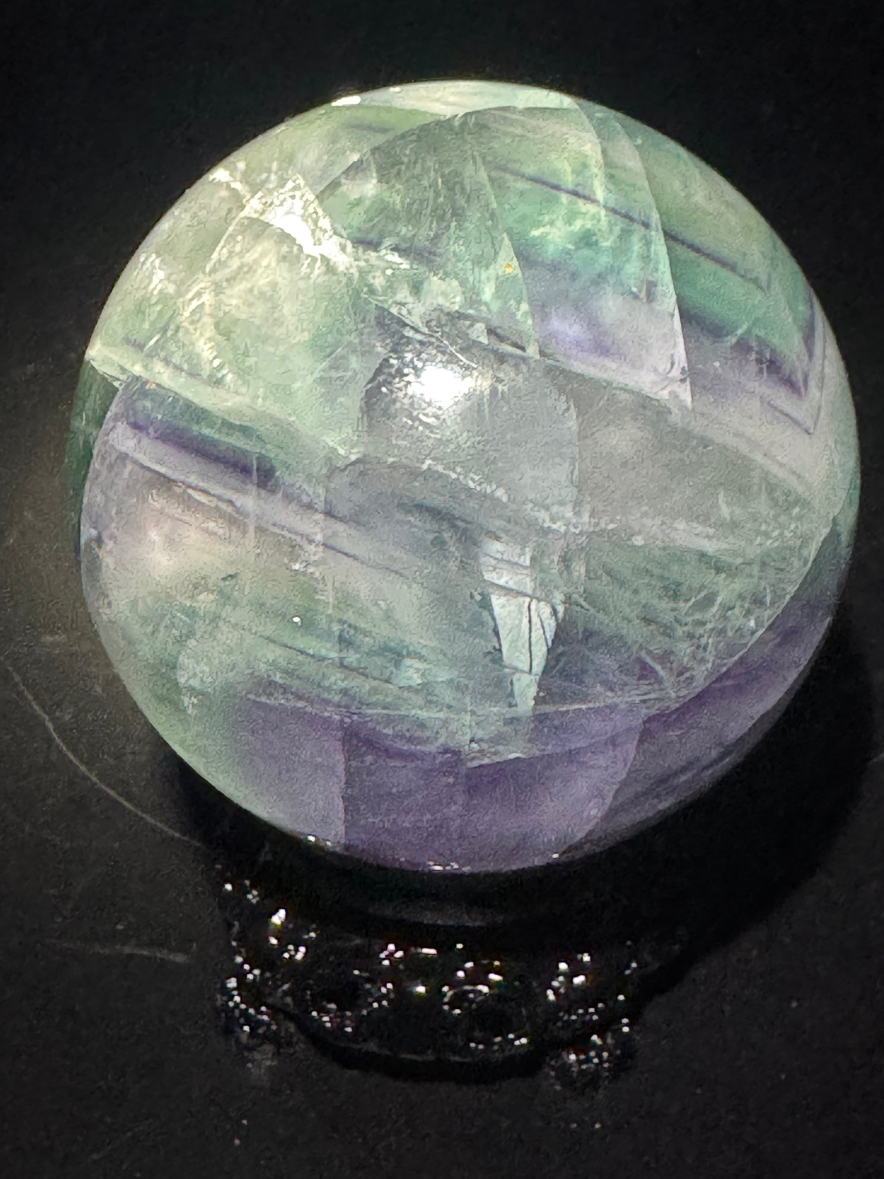 Banded Rainbow Flourite Sphere