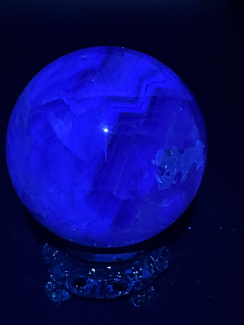 Banded Rainbow Flourite Sphere
