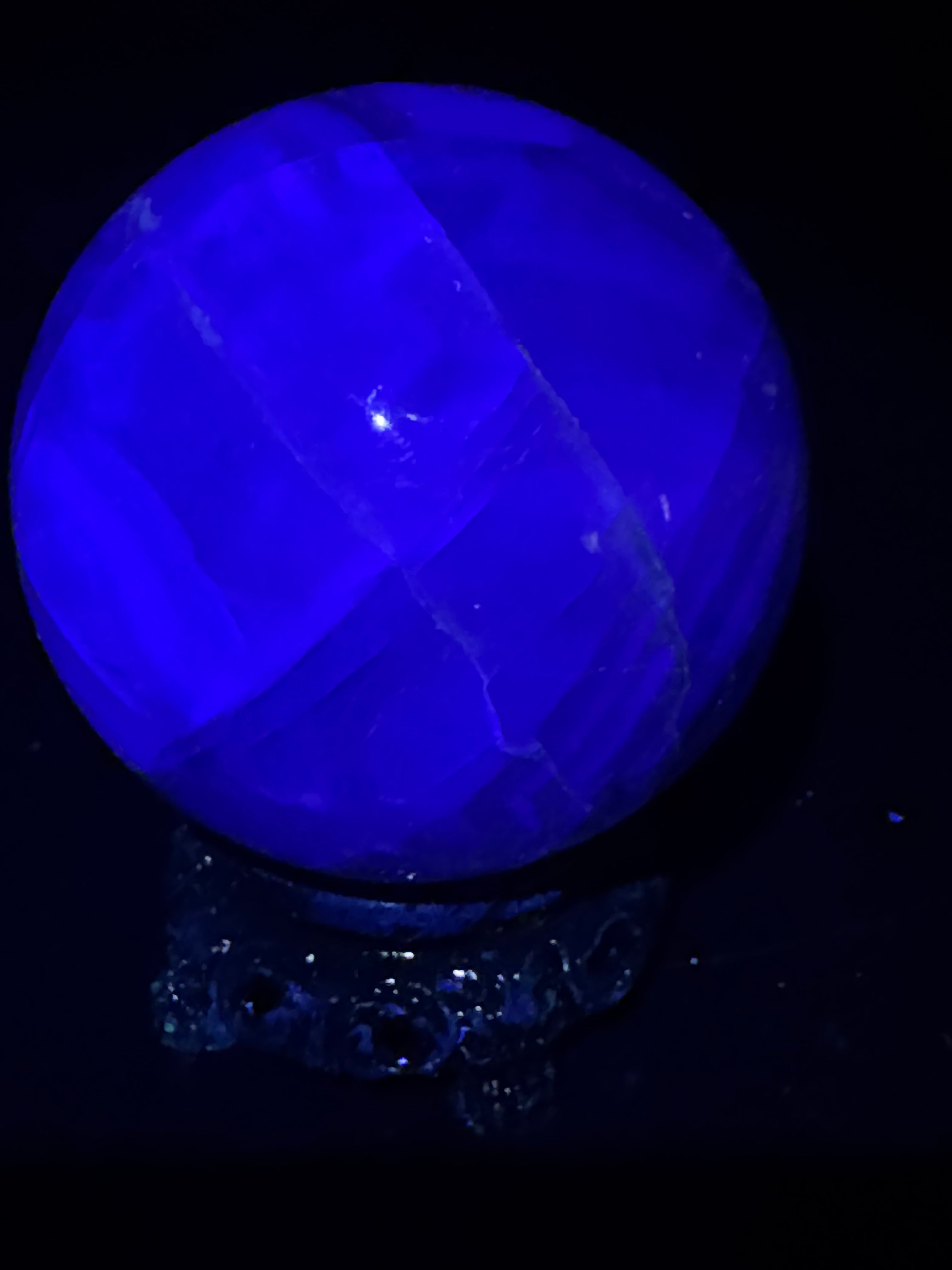 Banded Rainbow Flourite Sphere