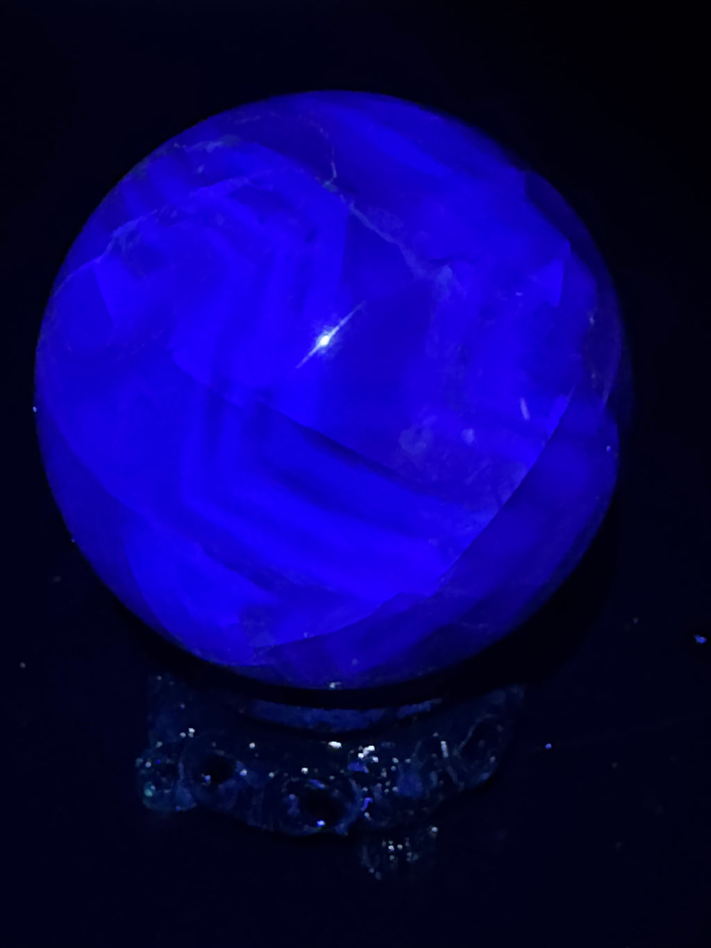 Banded Rainbow Flourite Sphere