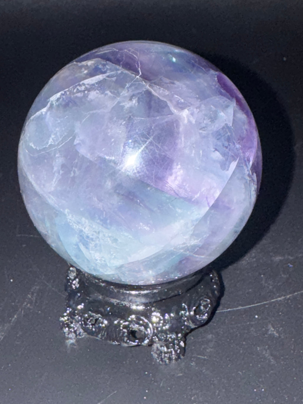 Banded Rainbow Flourite Sphere