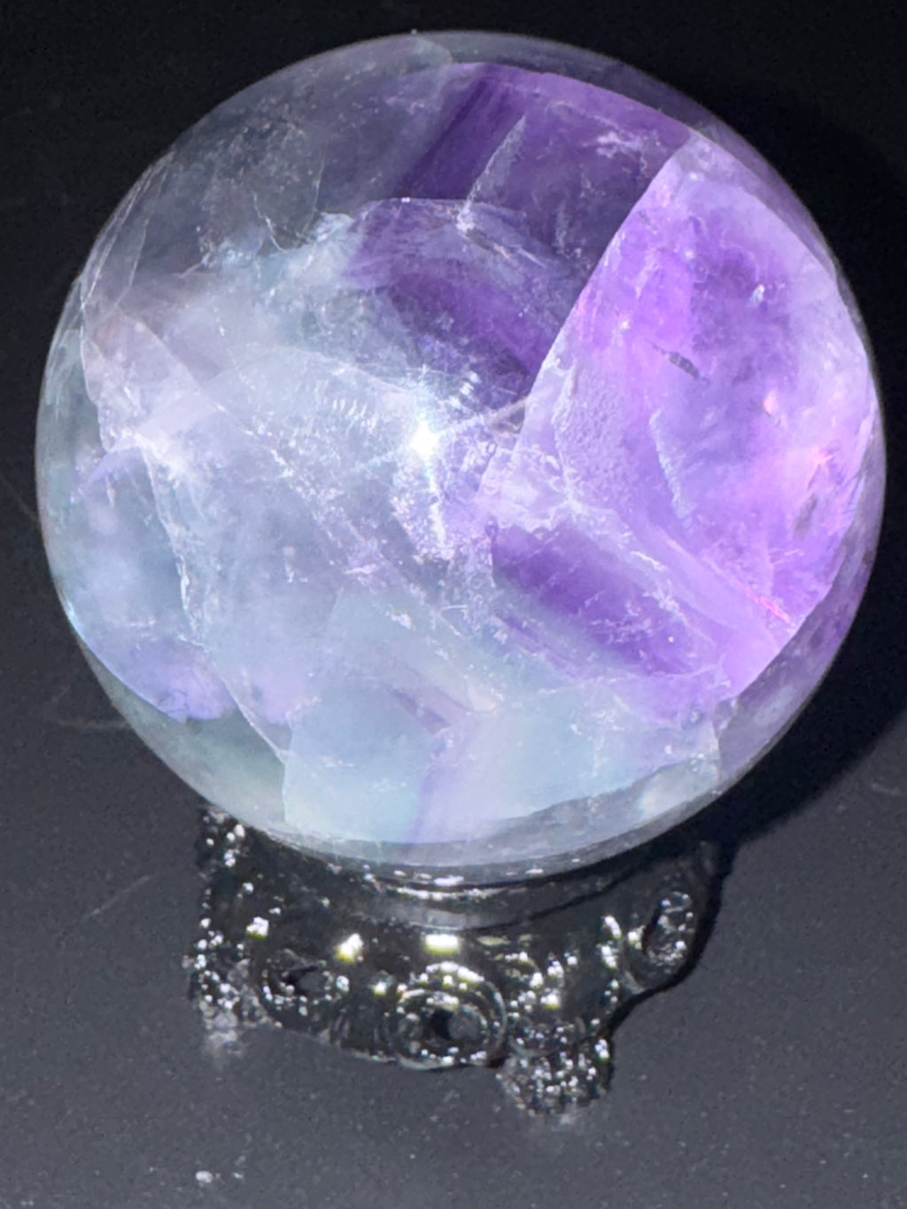 Banded Rainbow Flourite Sphere