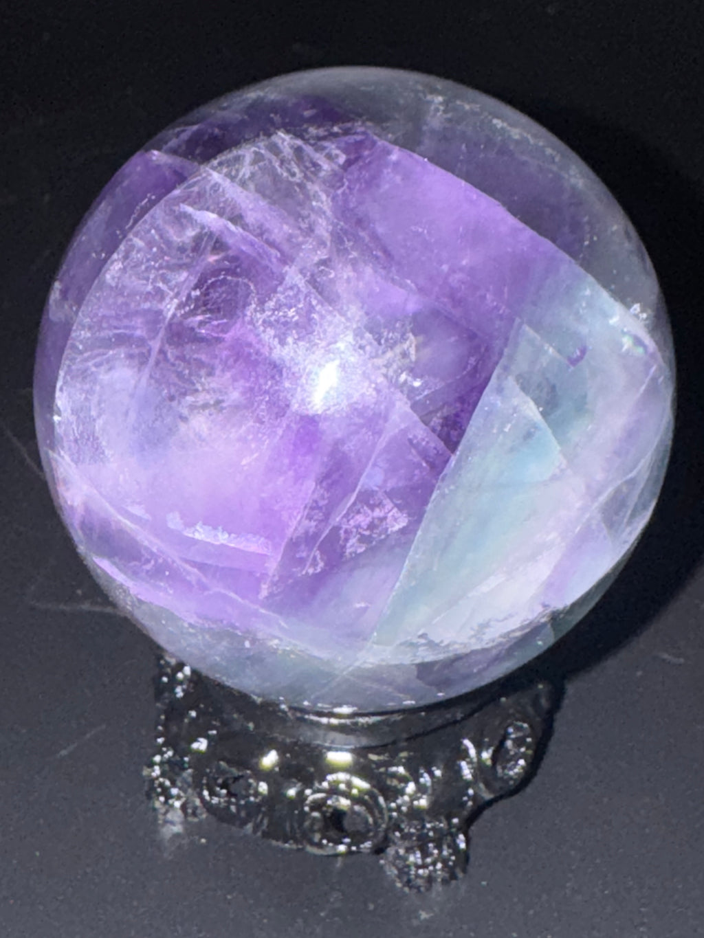 Banded Rainbow Flourite Sphere