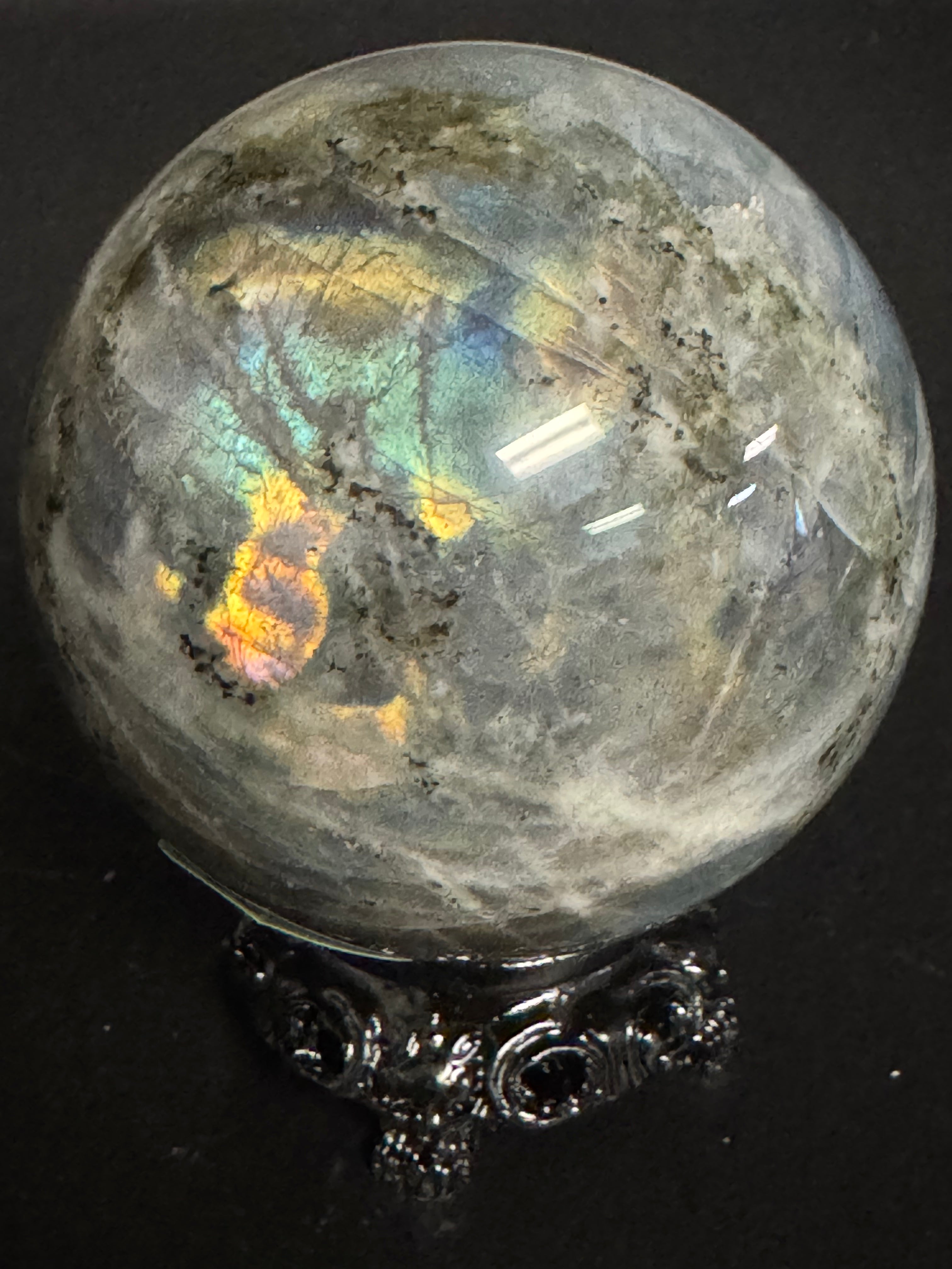 Flashy Labradorite Sphere
