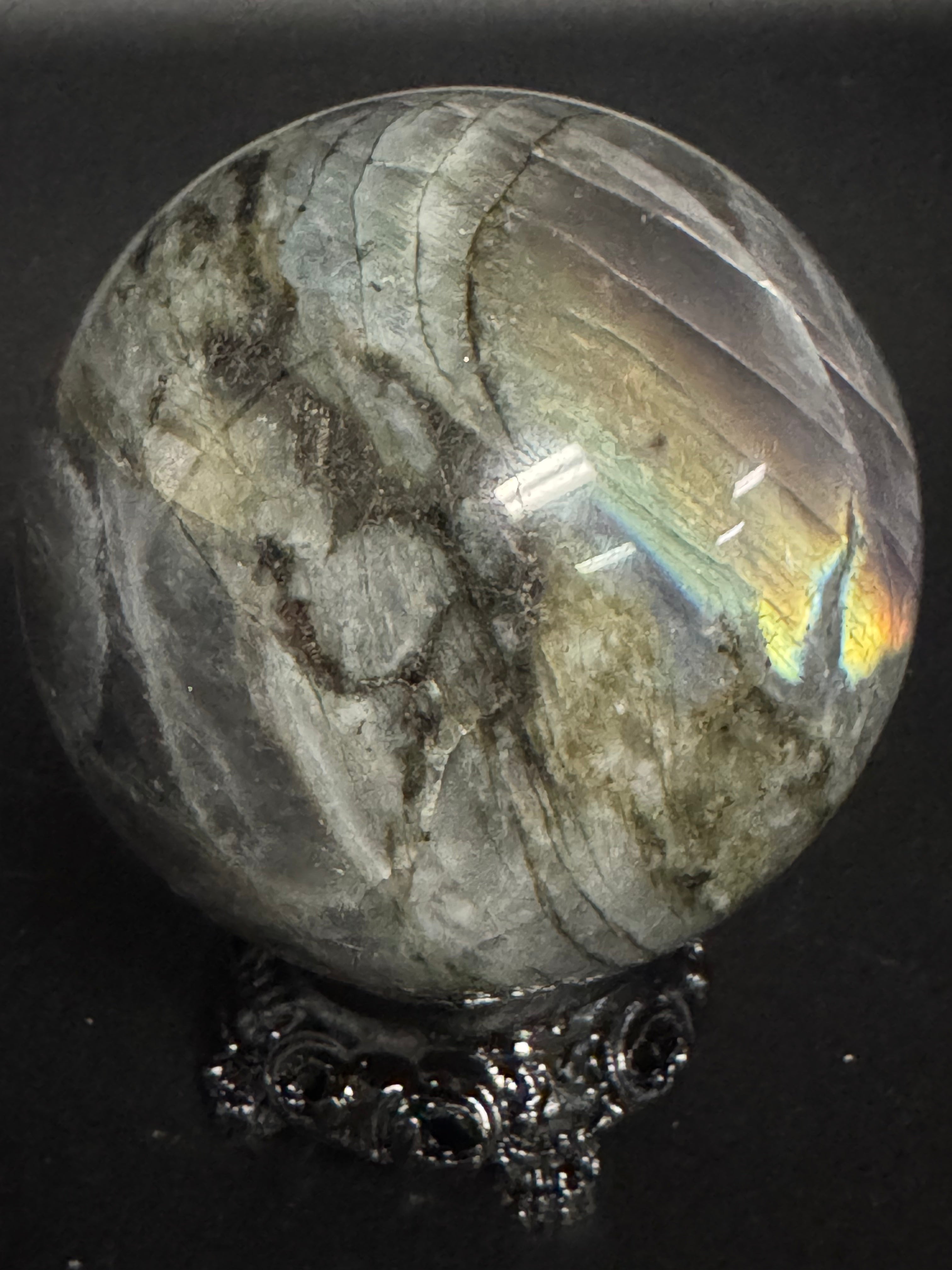 Flashy Labradorite Sphere
