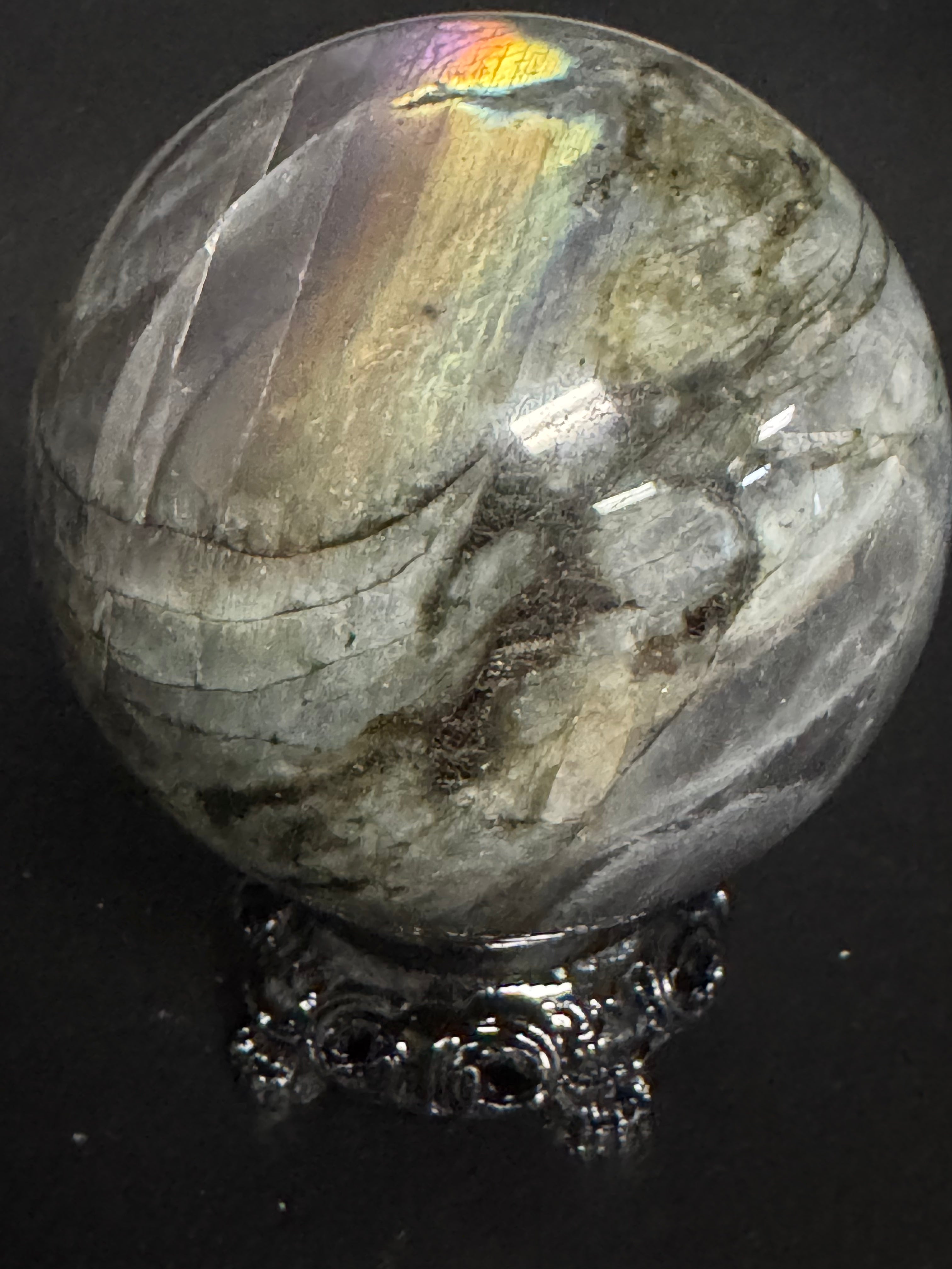 Flashy Labradorite Sphere