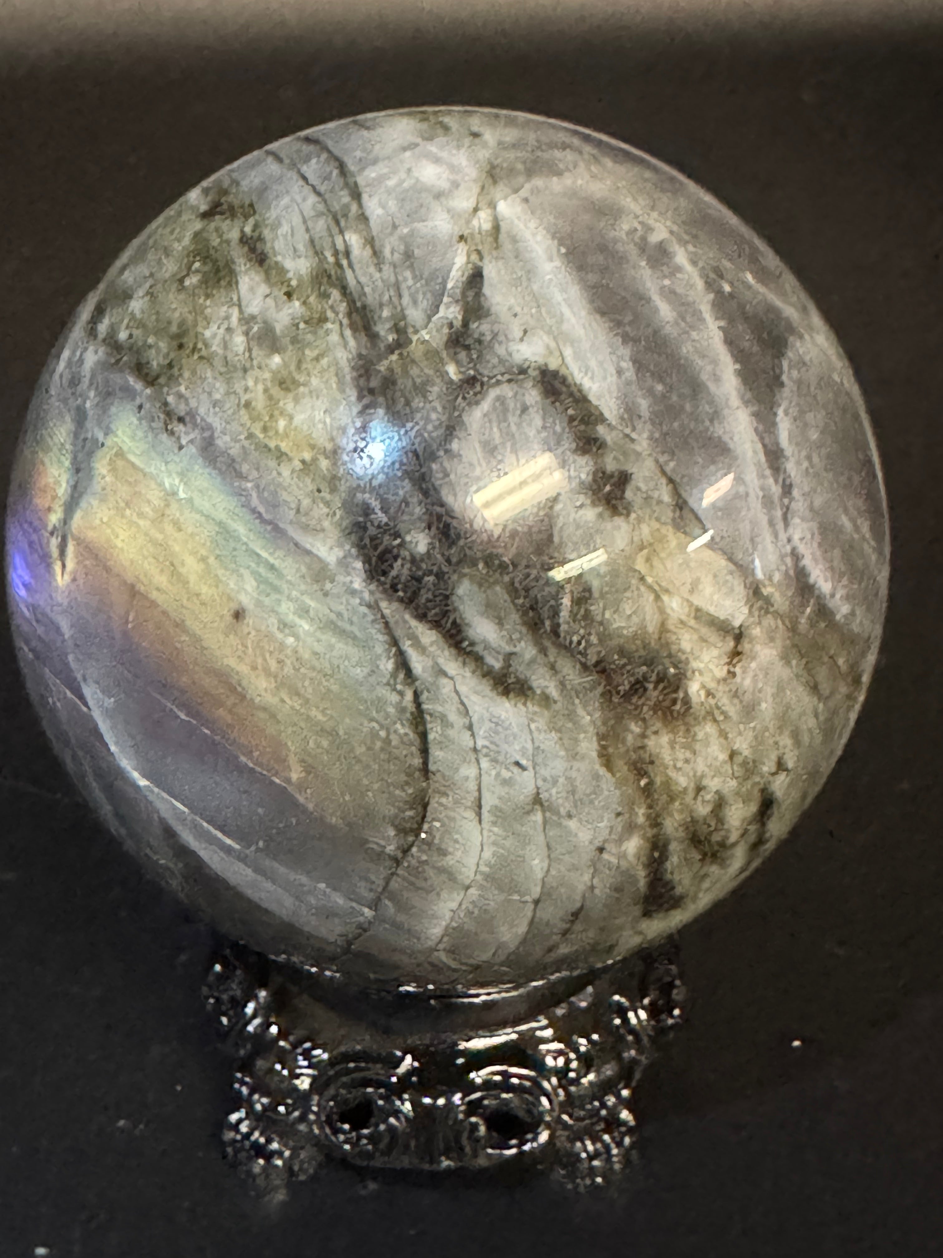 Flashy Labradorite Sphere