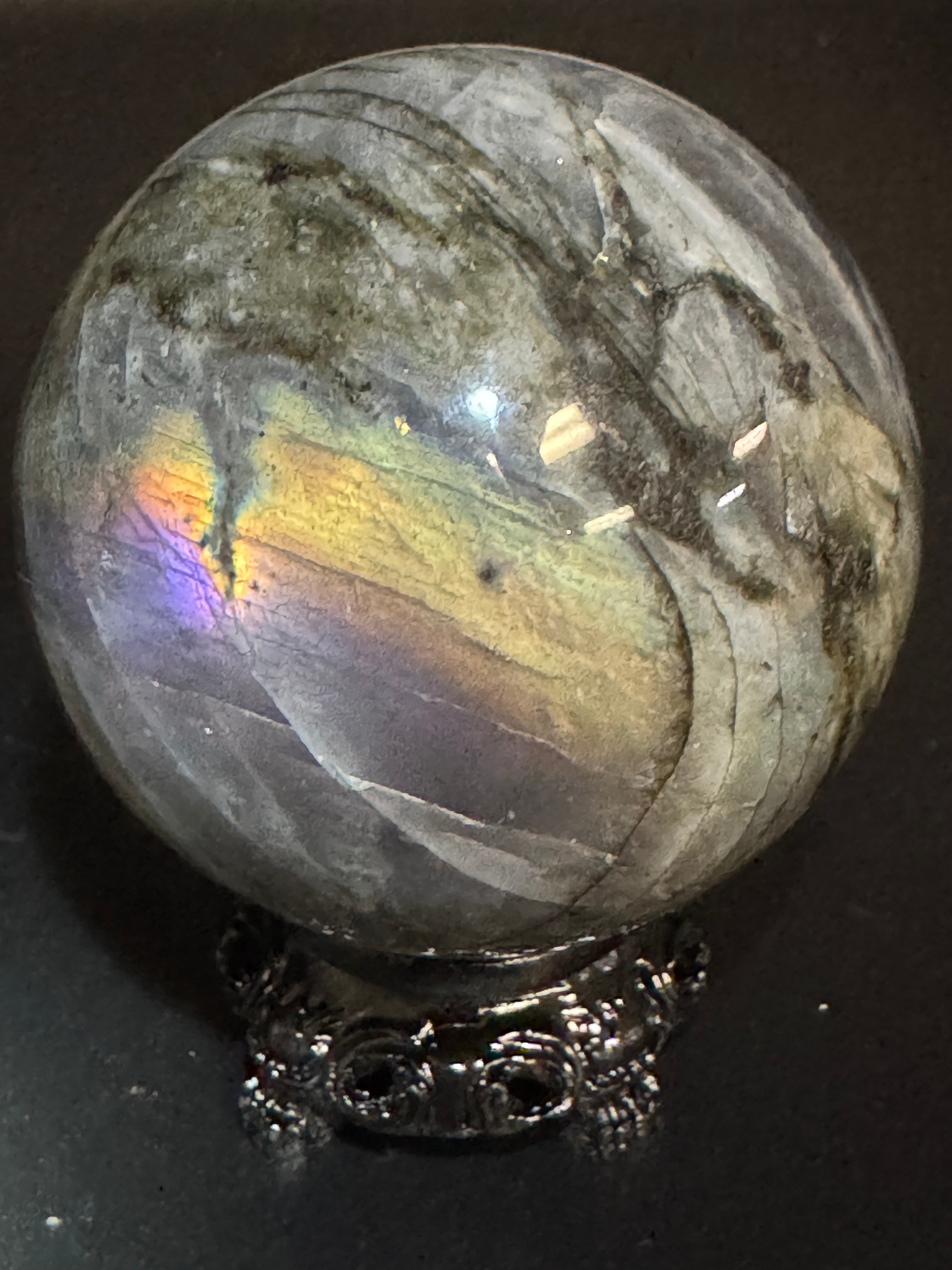 Flashy Labradorite Sphere
