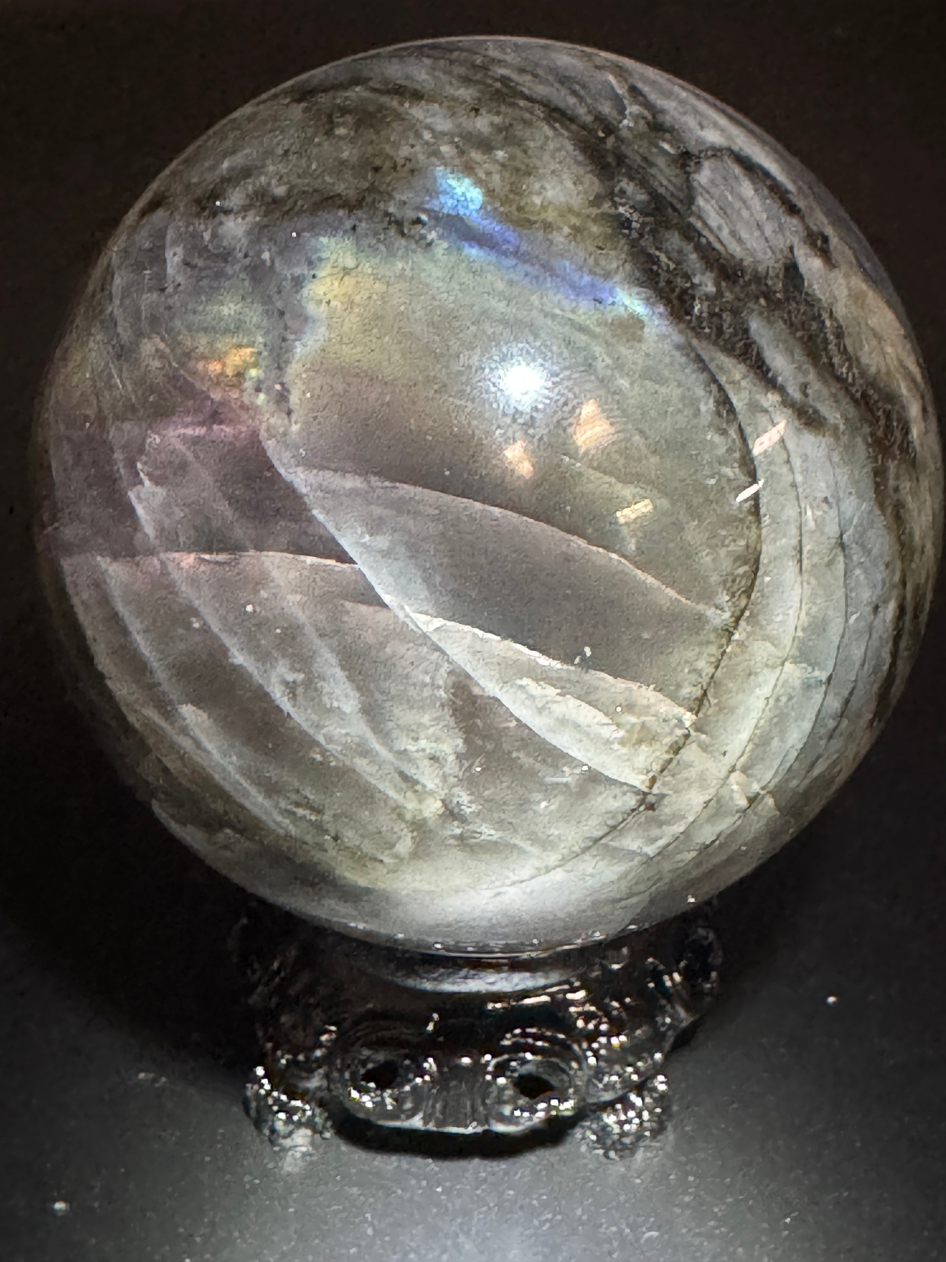 Flashy Labradorite Sphere