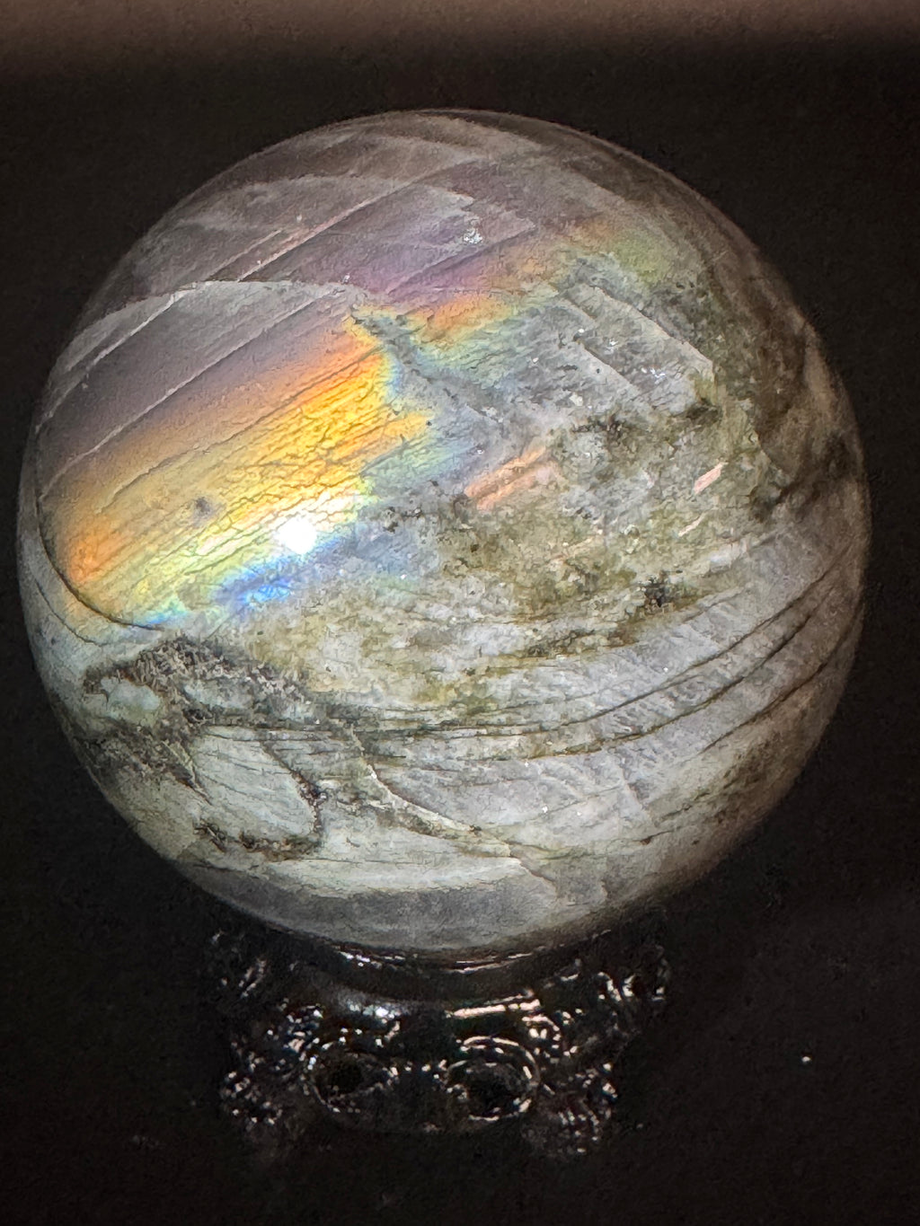 Flashy Labradorite Sphere