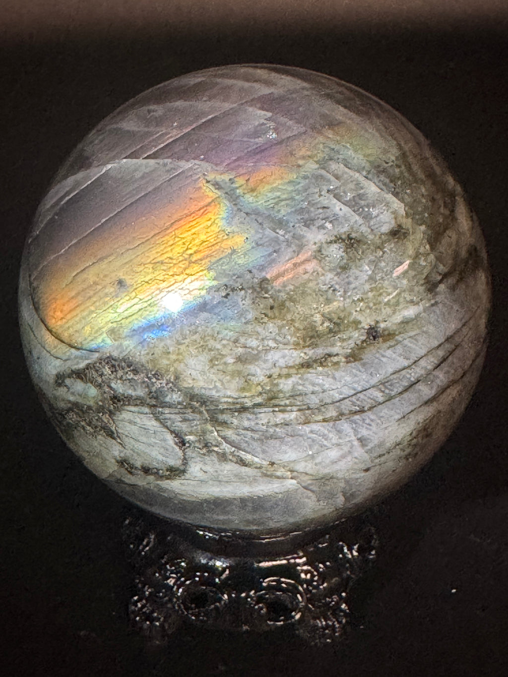 Flashy Labradorite Sphere