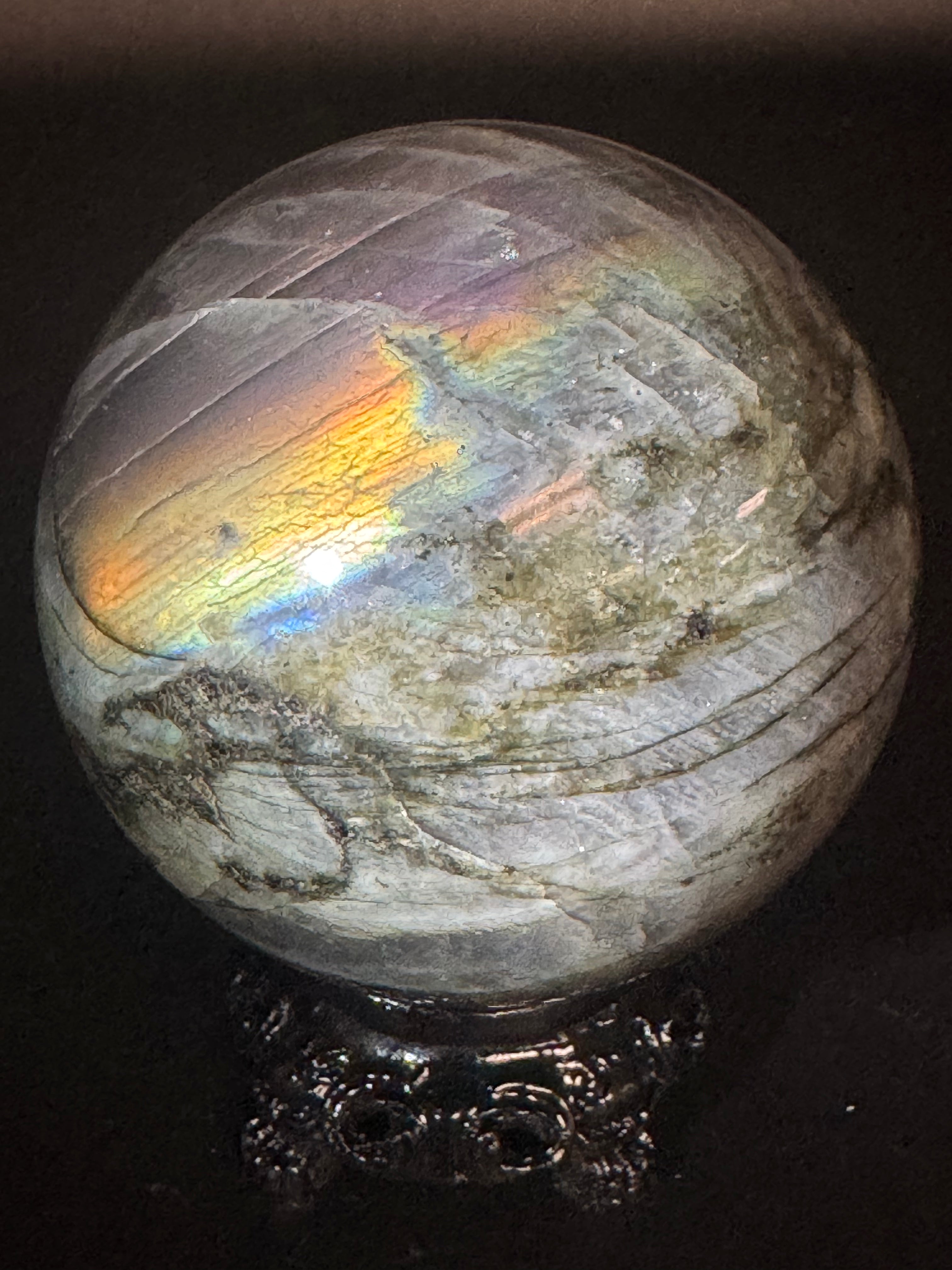 Flashy Labradorite Sphere
