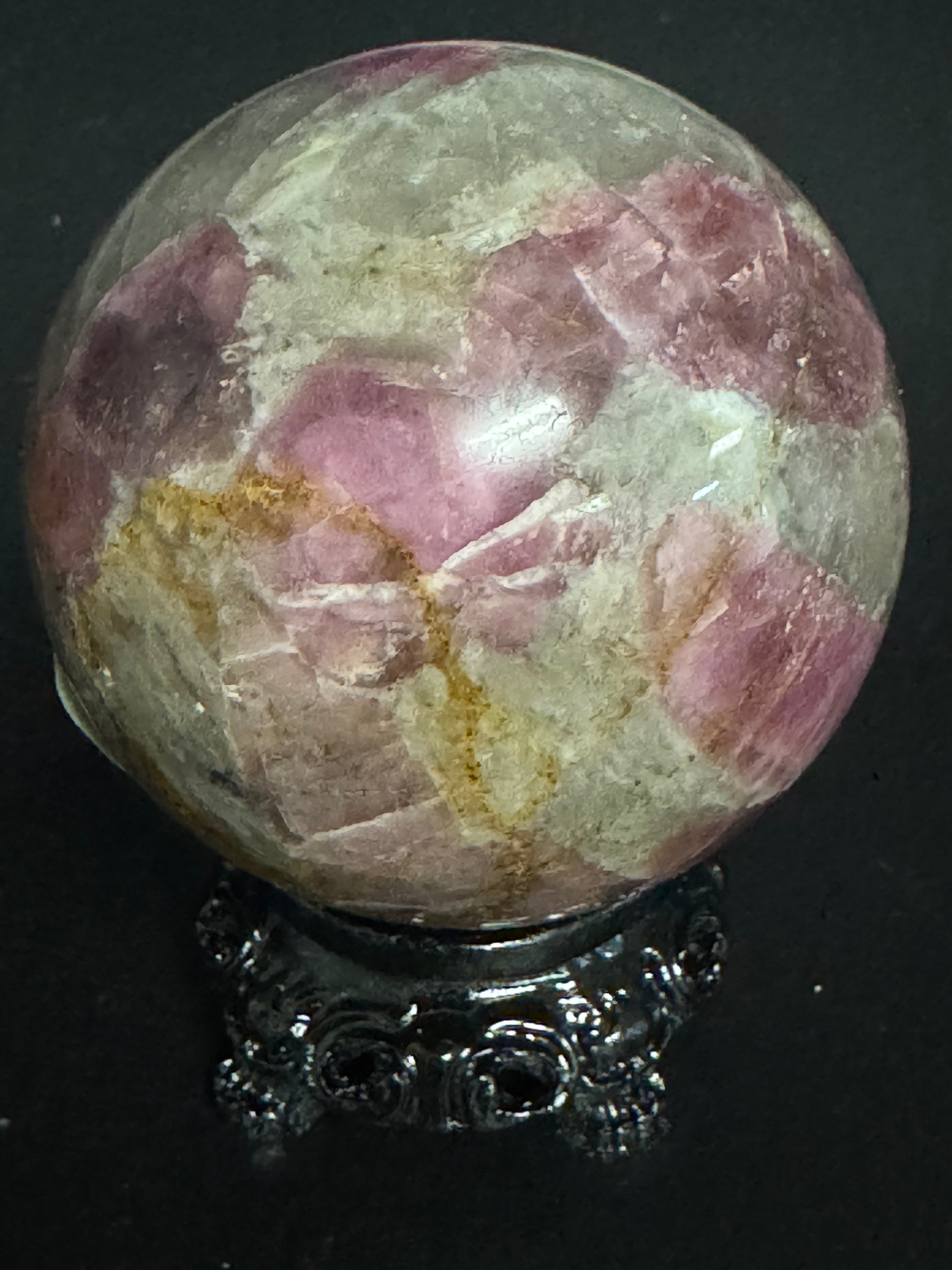Pink Tourmaline Sphere