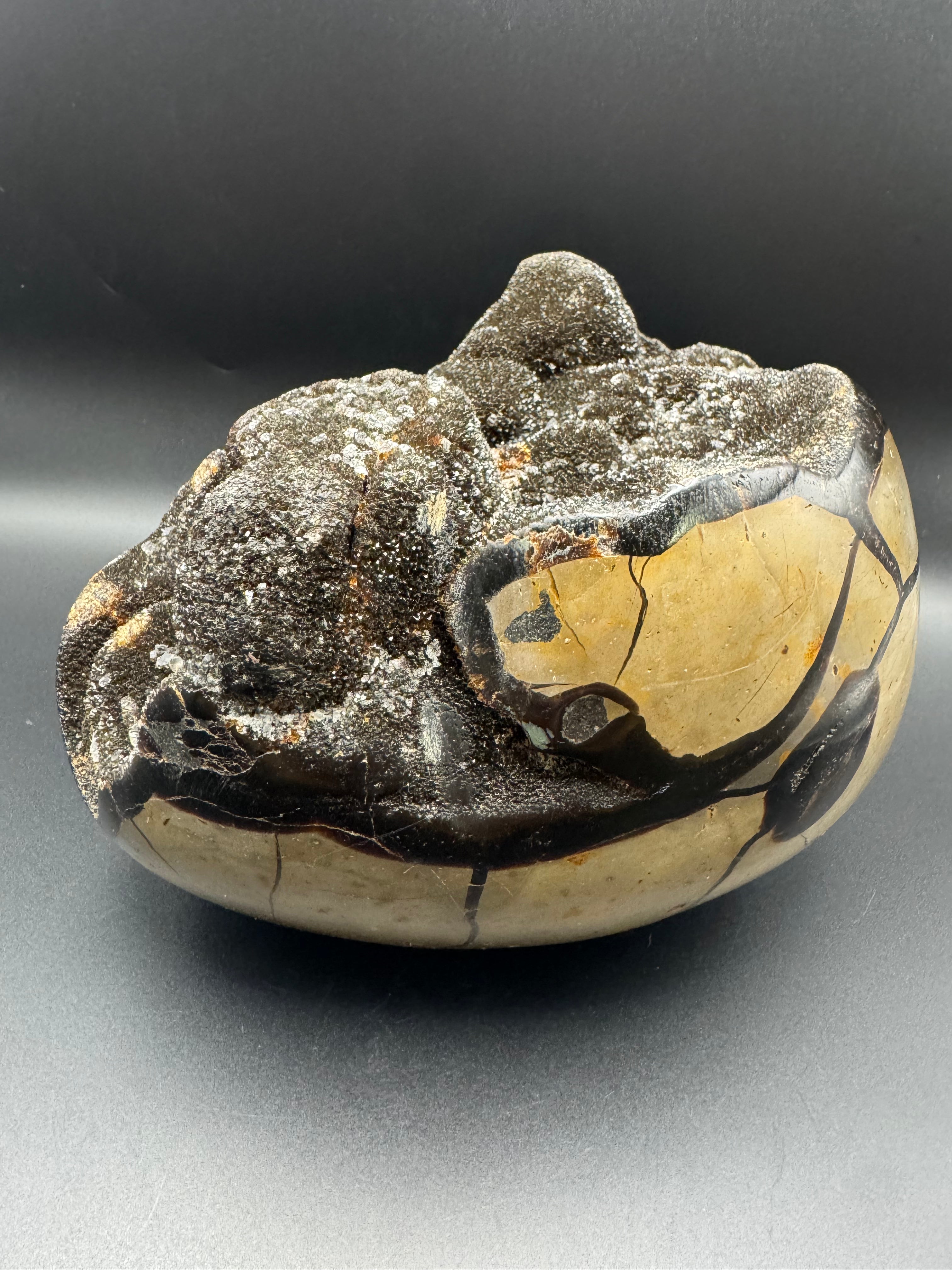 Septarian Dragon Egg Geode
