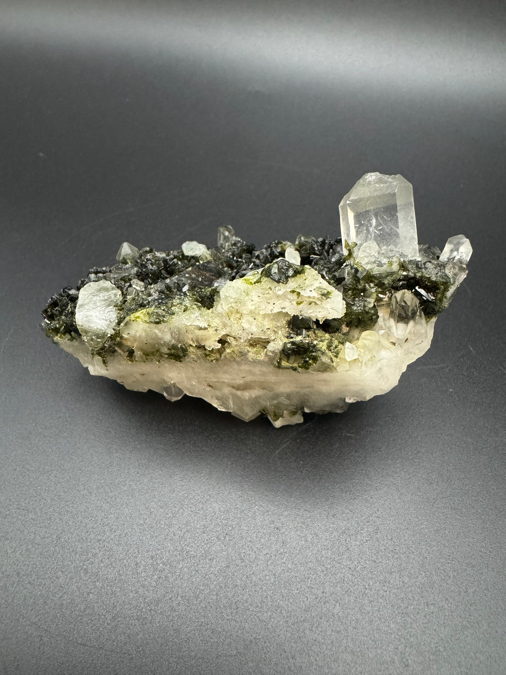 Raw Epidote & Quartz Specimen
