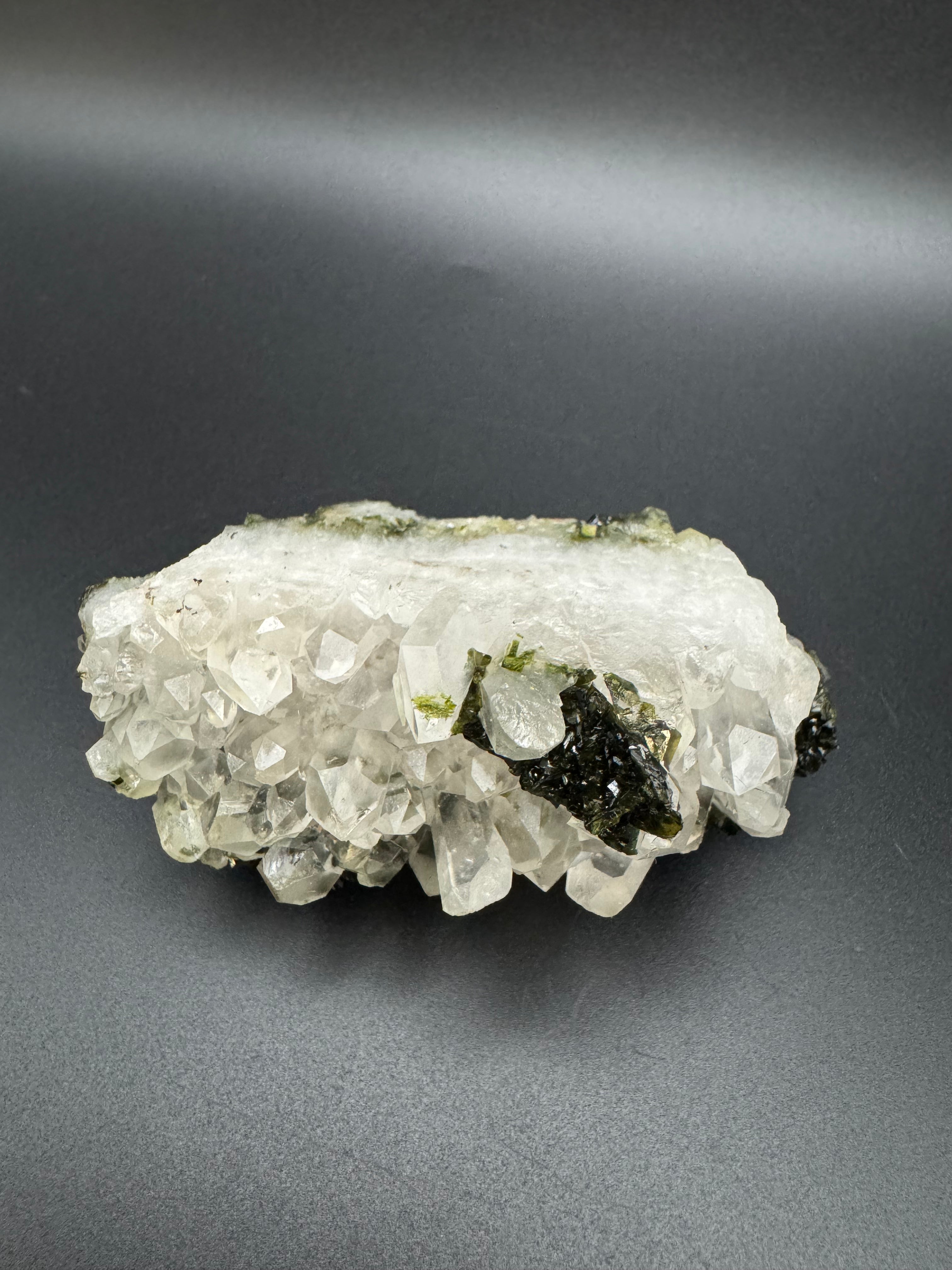 Raw Epidote & Quartz Specimen