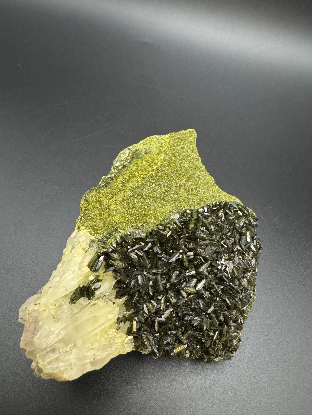 Raw Epidote & Quartz Specimen