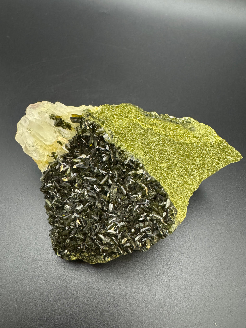 Raw Epidote & Quartz Specimen