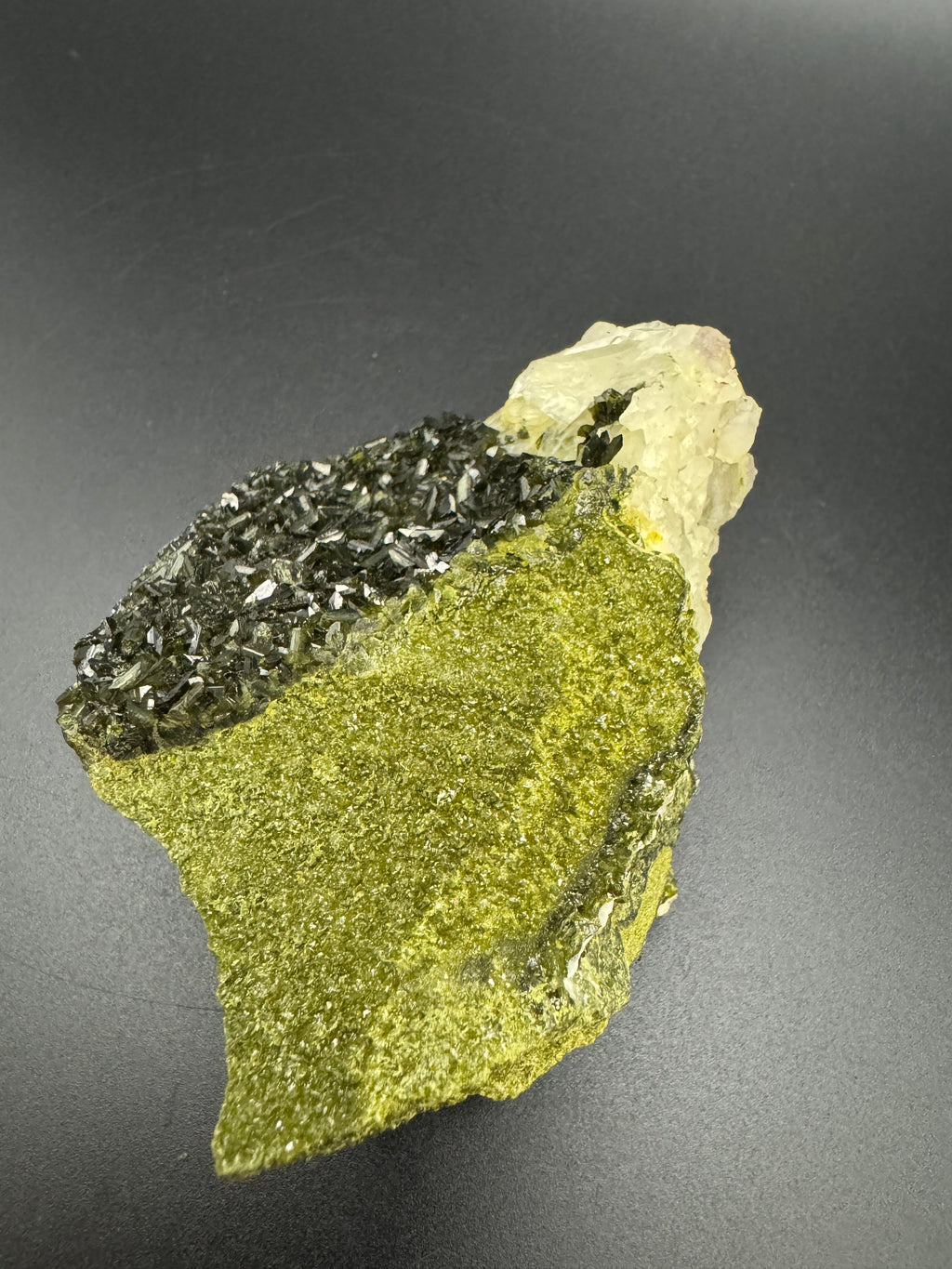 Raw Epidote & Quartz Specimen