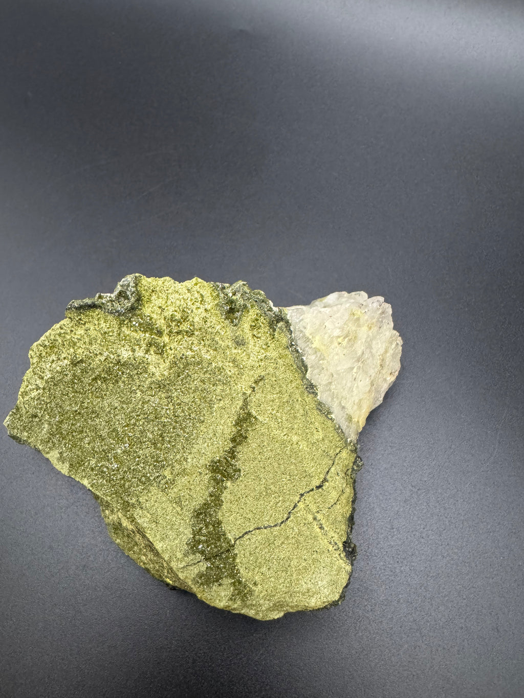 Raw Epidote & Quartz Specimen