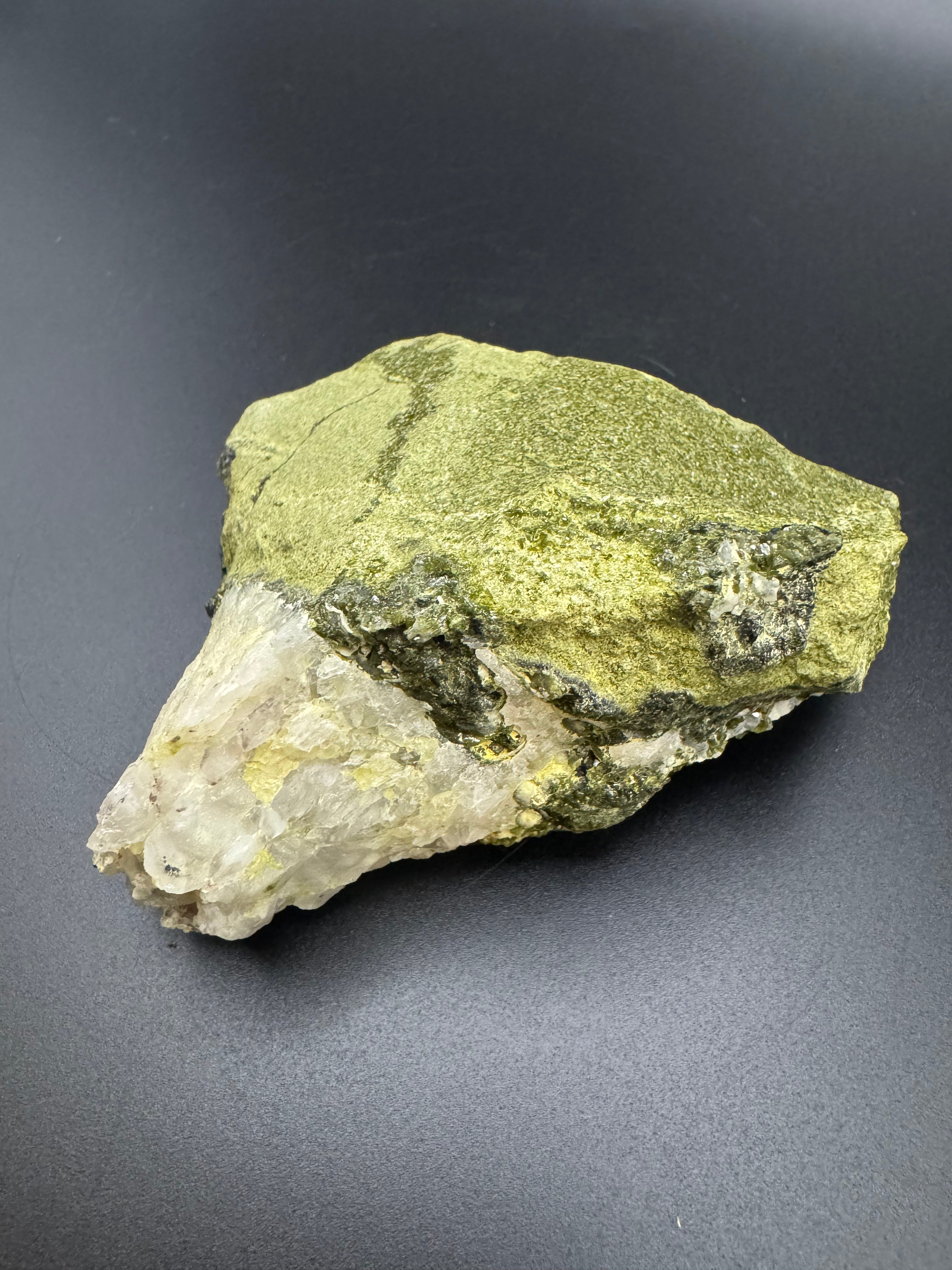 Raw Epidote & Quartz Specimen
