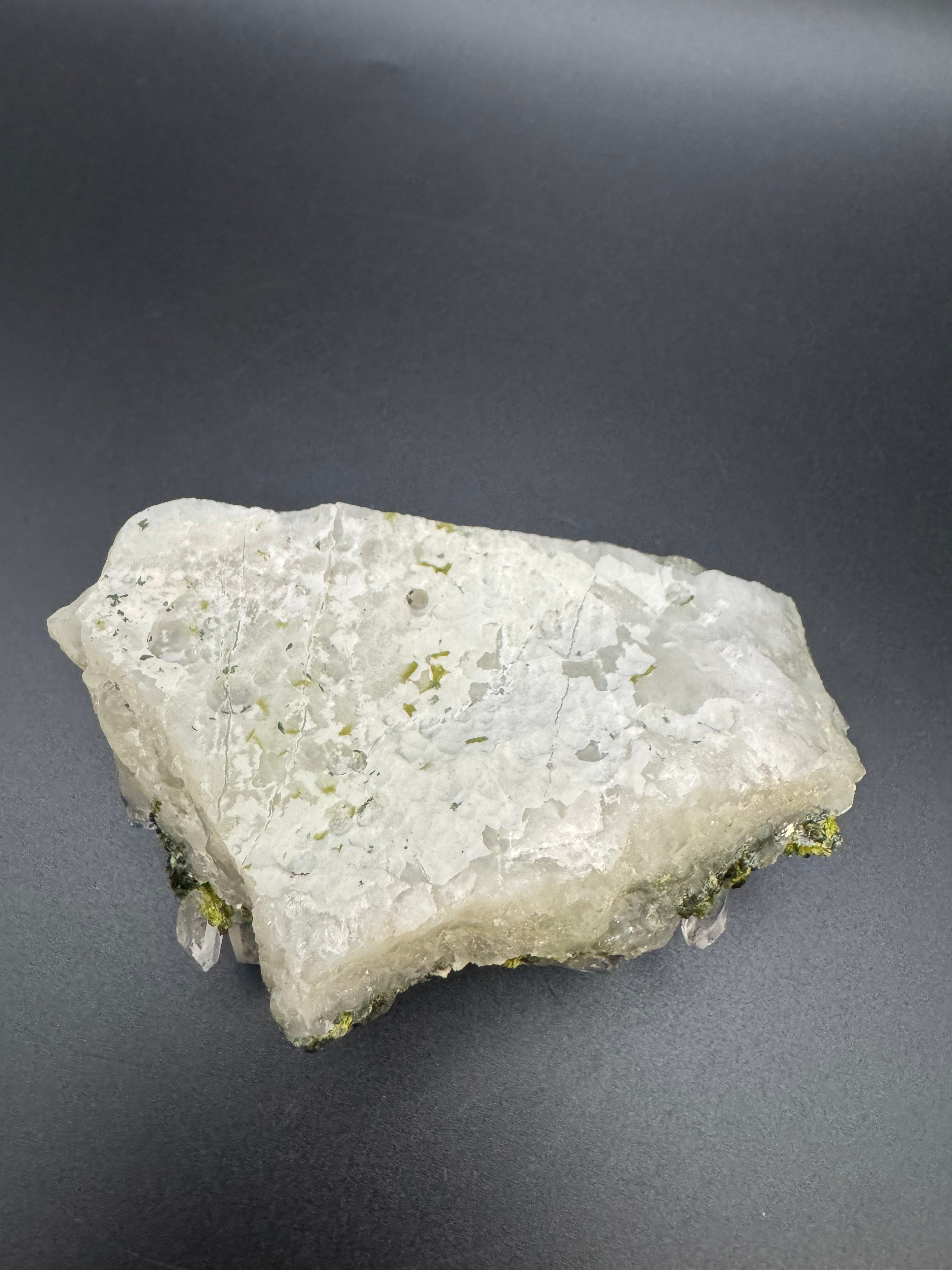 Raw Epidote & Quartz Specimen