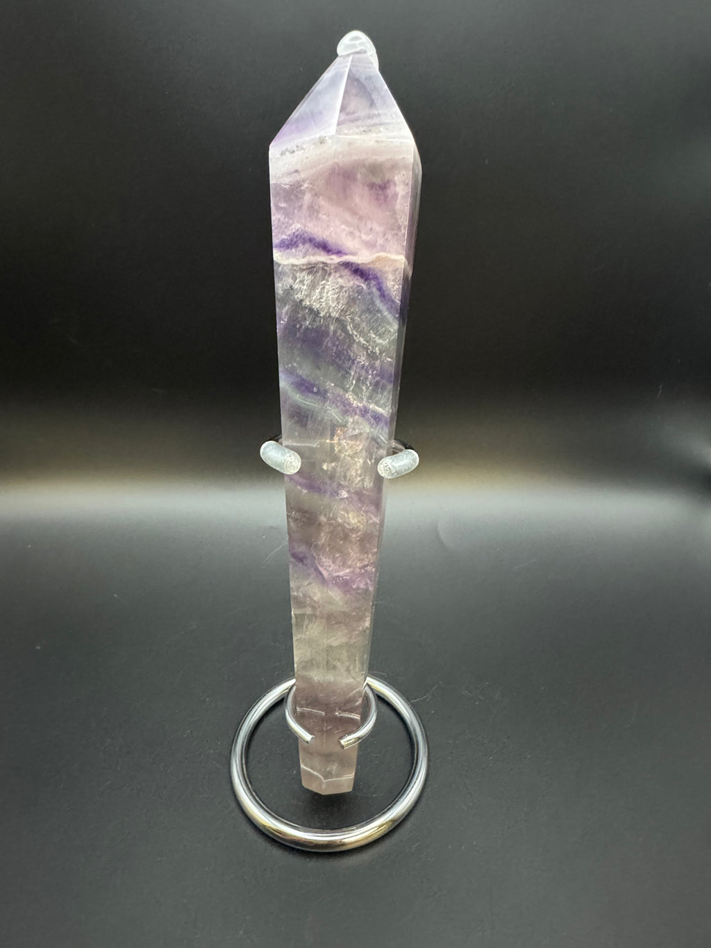 Rainbow Fluorite Crystal Wand