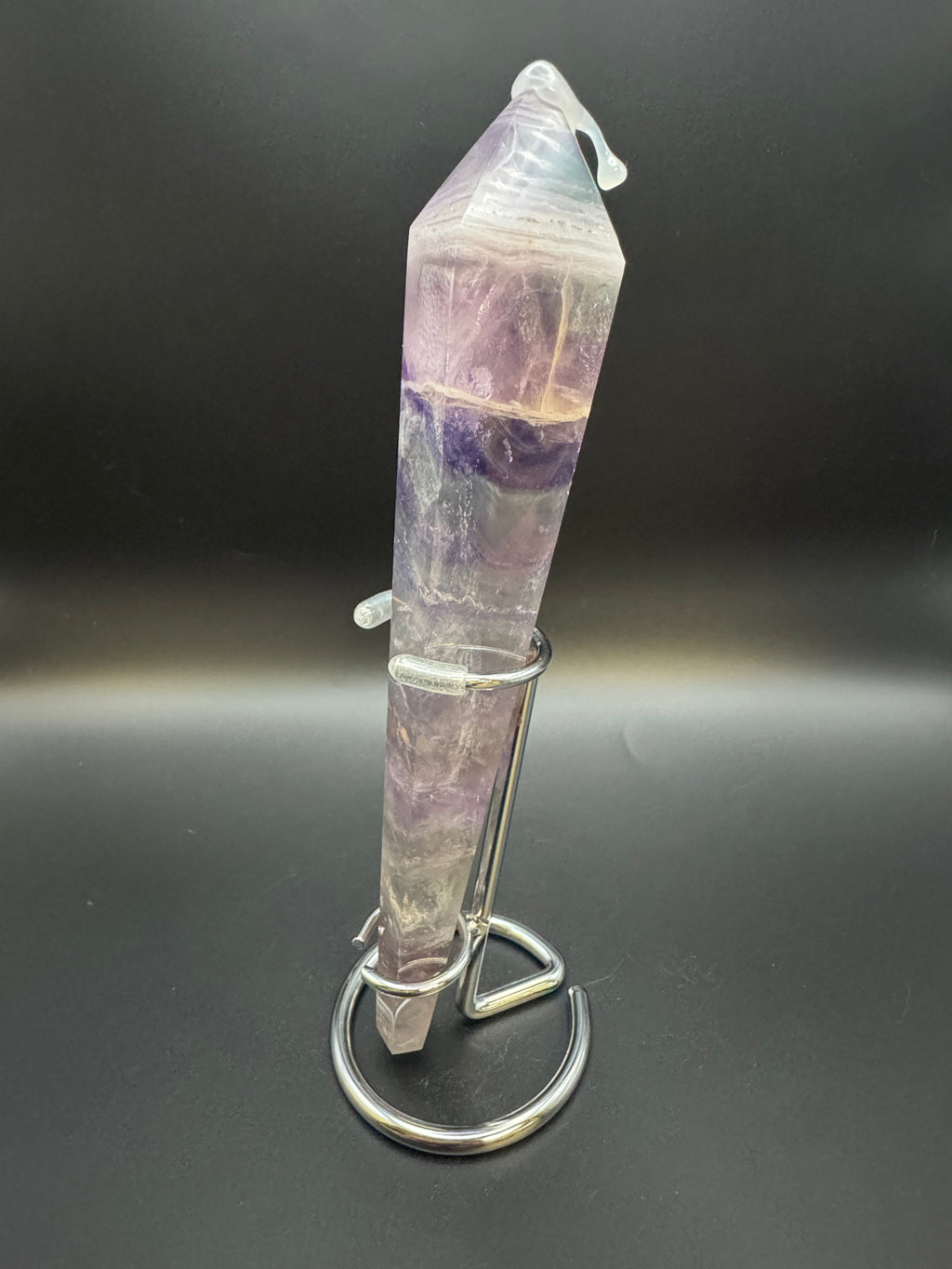 Rainbow Fluorite Crystal Wand