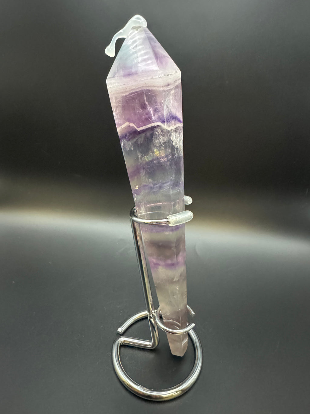 Rainbow Fluorite Crystal Wand