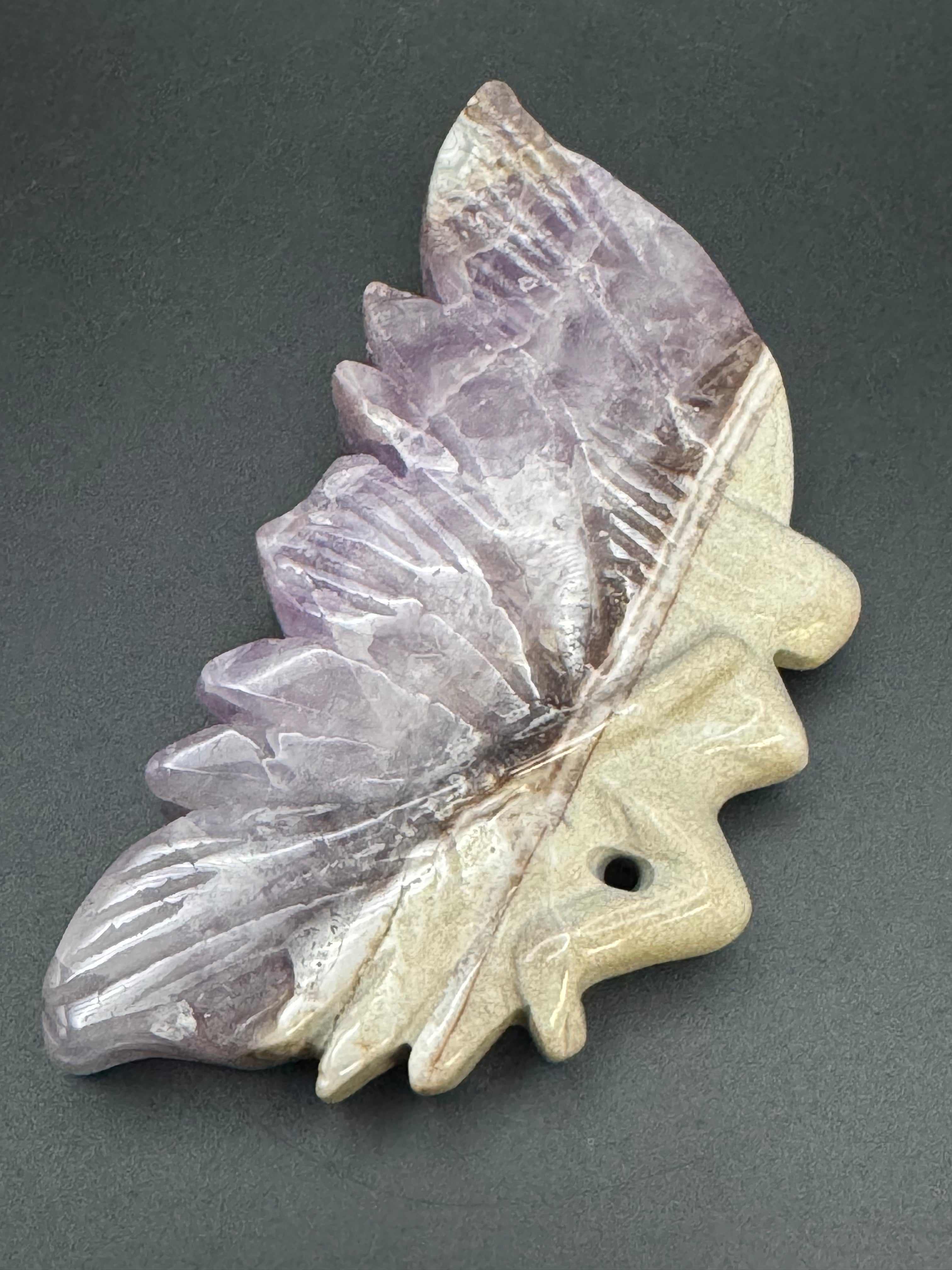 Amethyst Agate Butterfly Carving