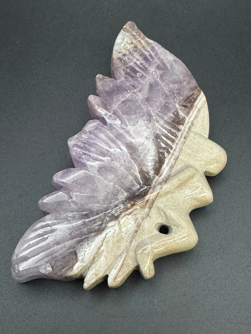 Amethyst Agate Butterfly Carving