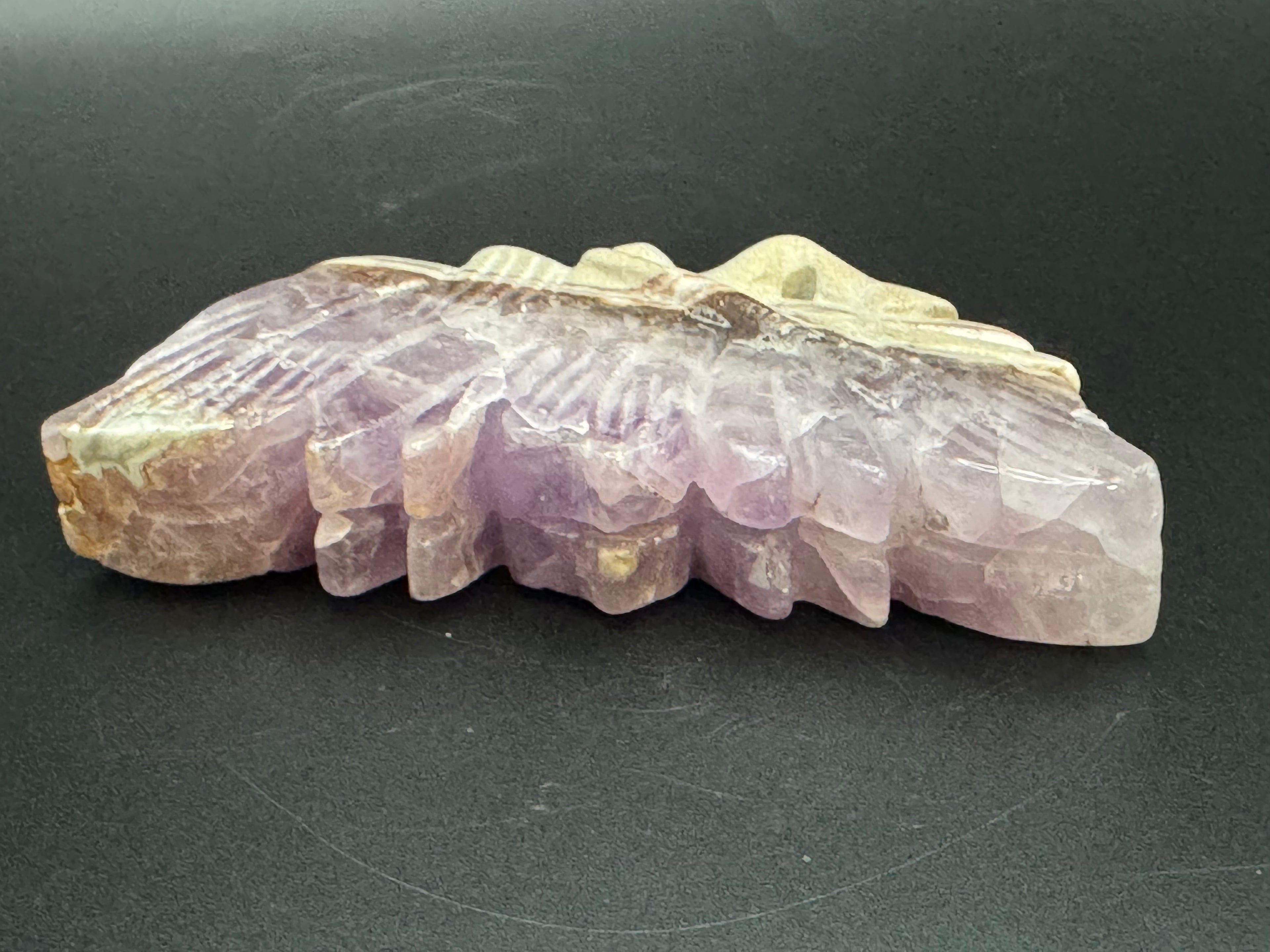 Amethyst Agate Butterfly Carving