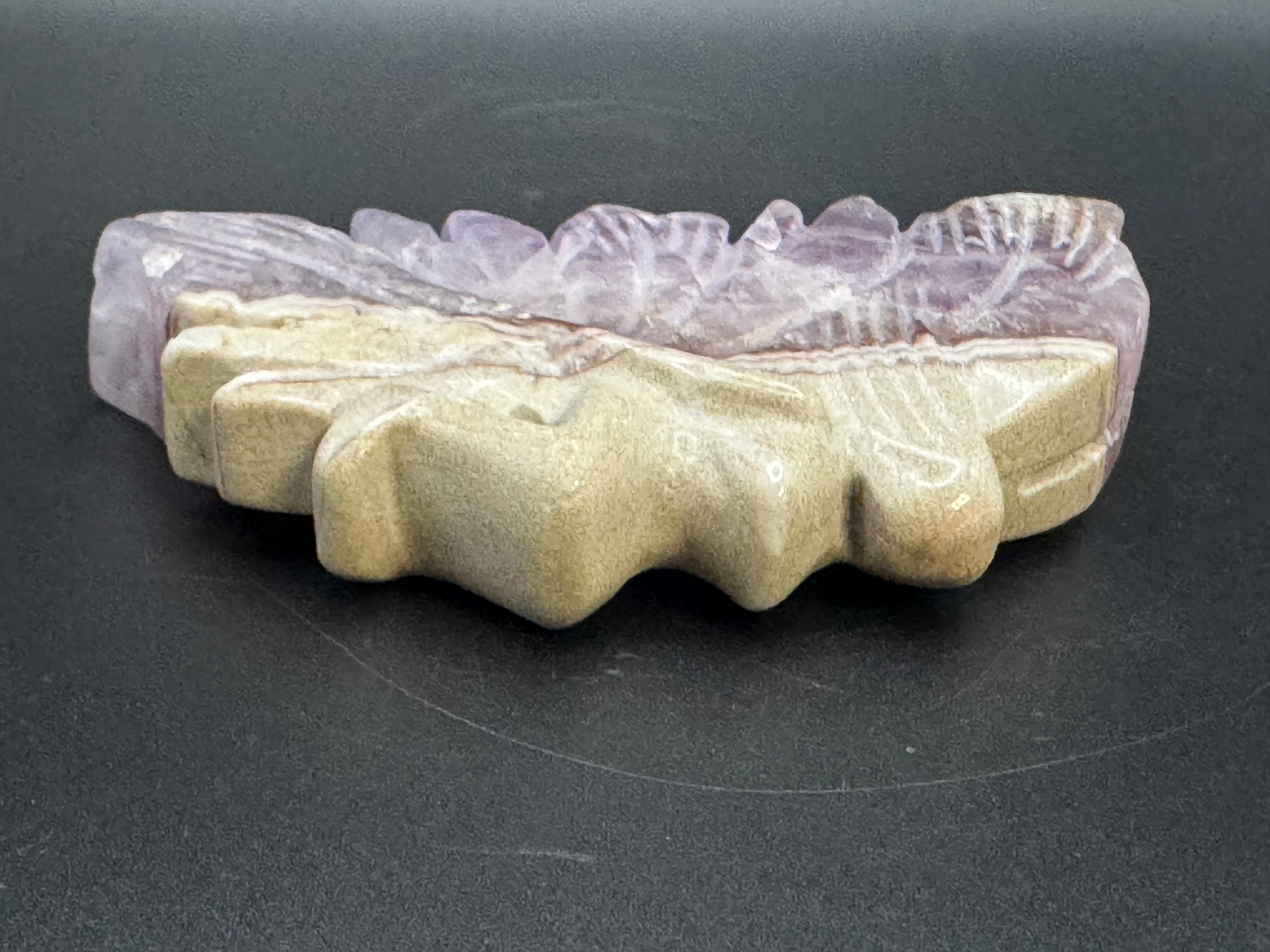 Amethyst Agate Butterfly Carving