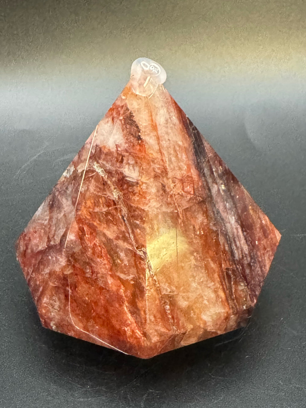 Lg Fire Quartz Diamond Carving
