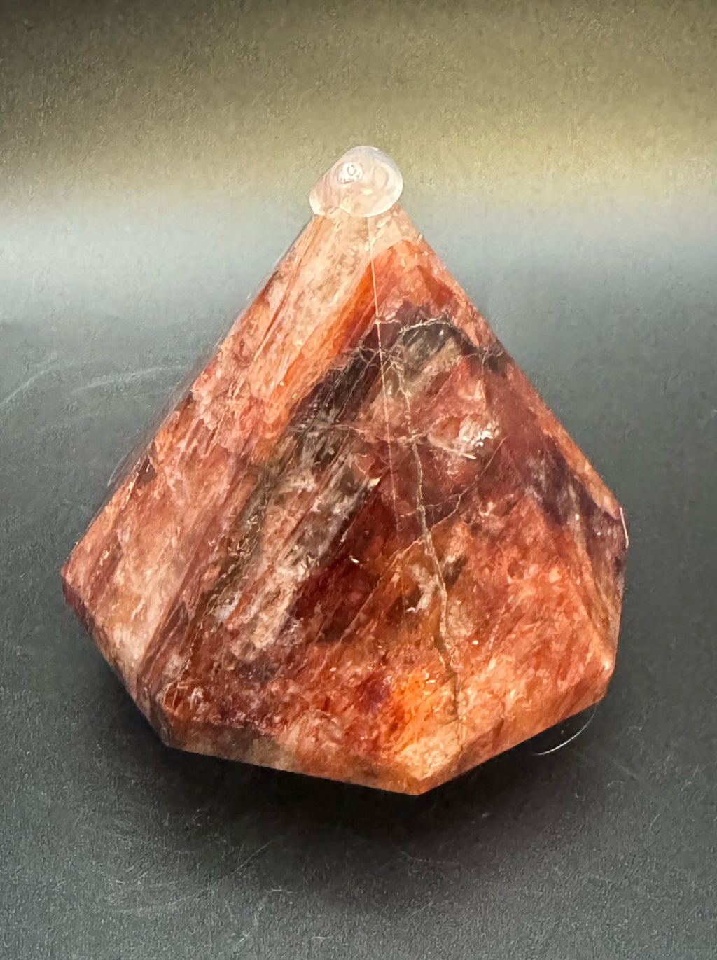 Lg Fire Quartz Diamond Carving