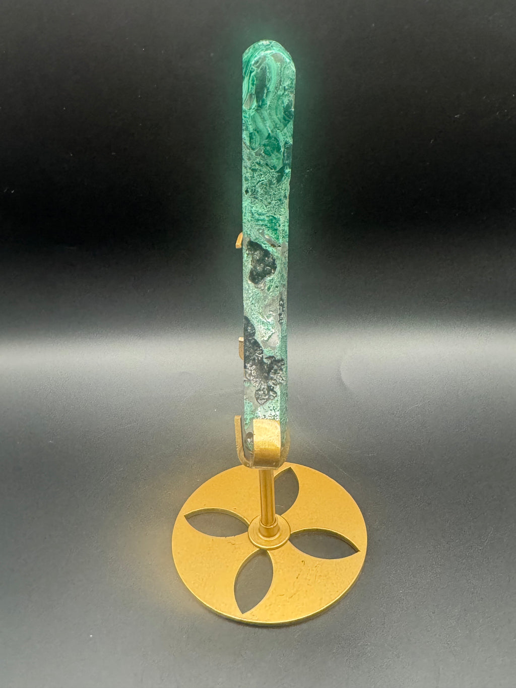 Malachite Moon Carving
