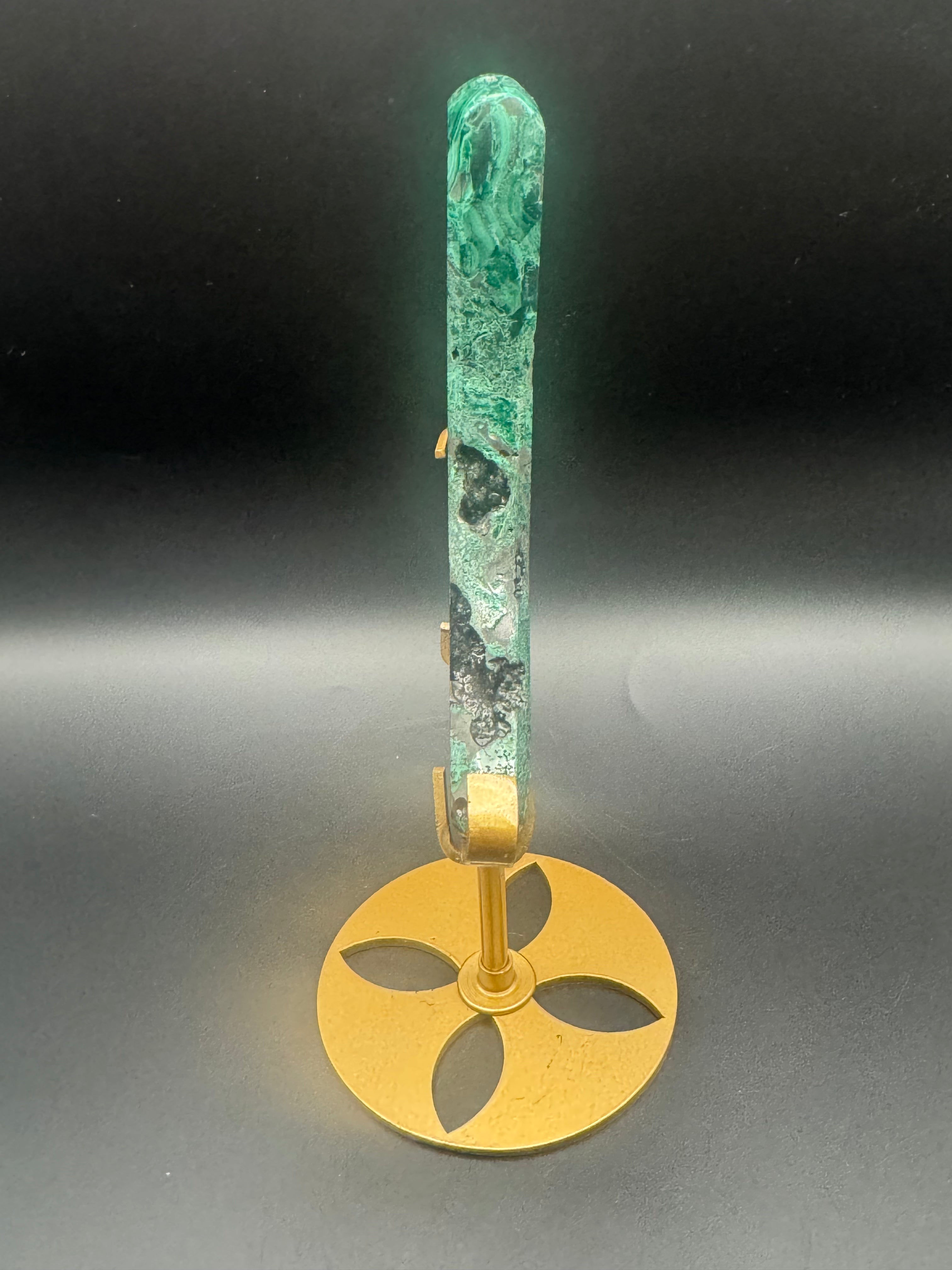 Malachite Moon Carving