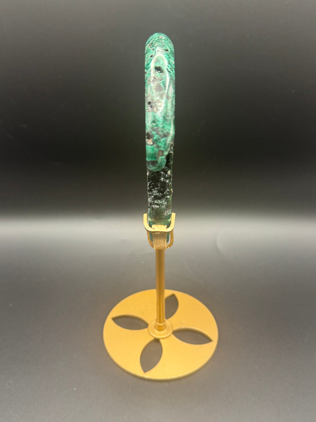 Malachite Moon Carving
