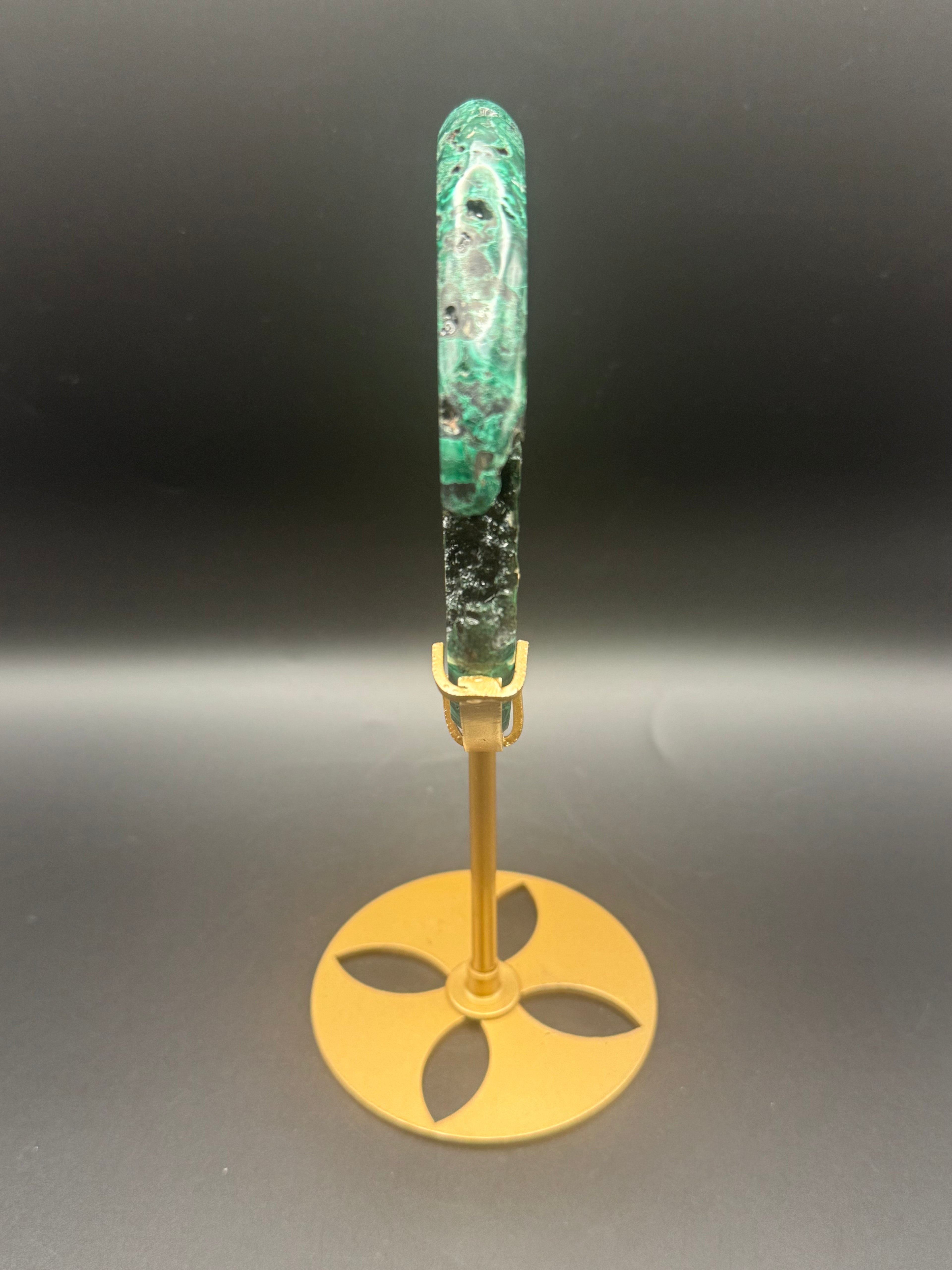 Malachite Moon Carving