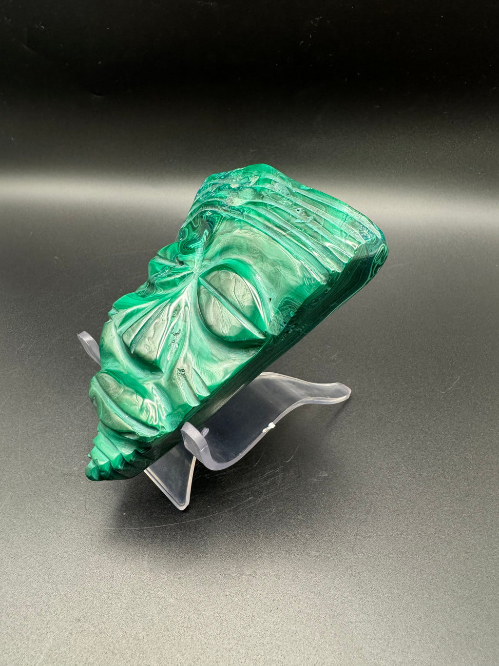 Authentic Malachite Mask Carving