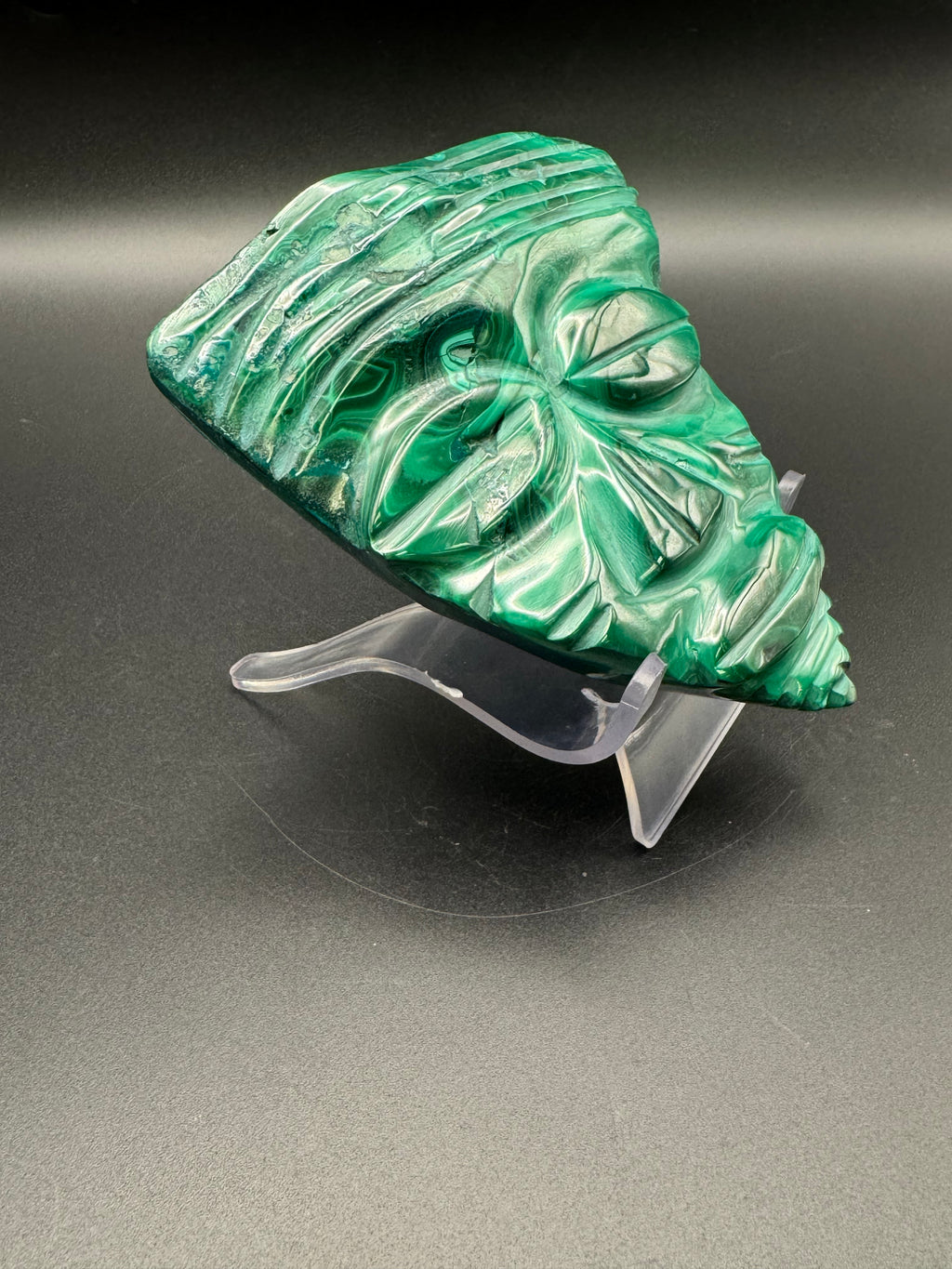 Authentic Malachite Mask Carving