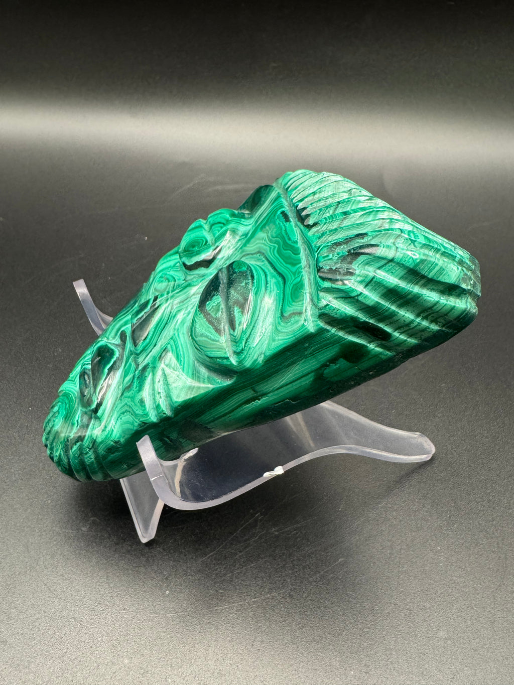Authentic Malachite Mask Carving