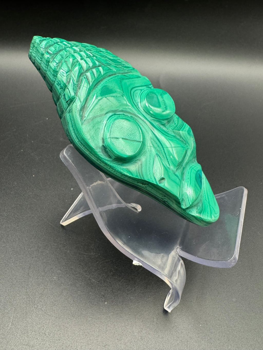 Authentic Malachite Mask Carving